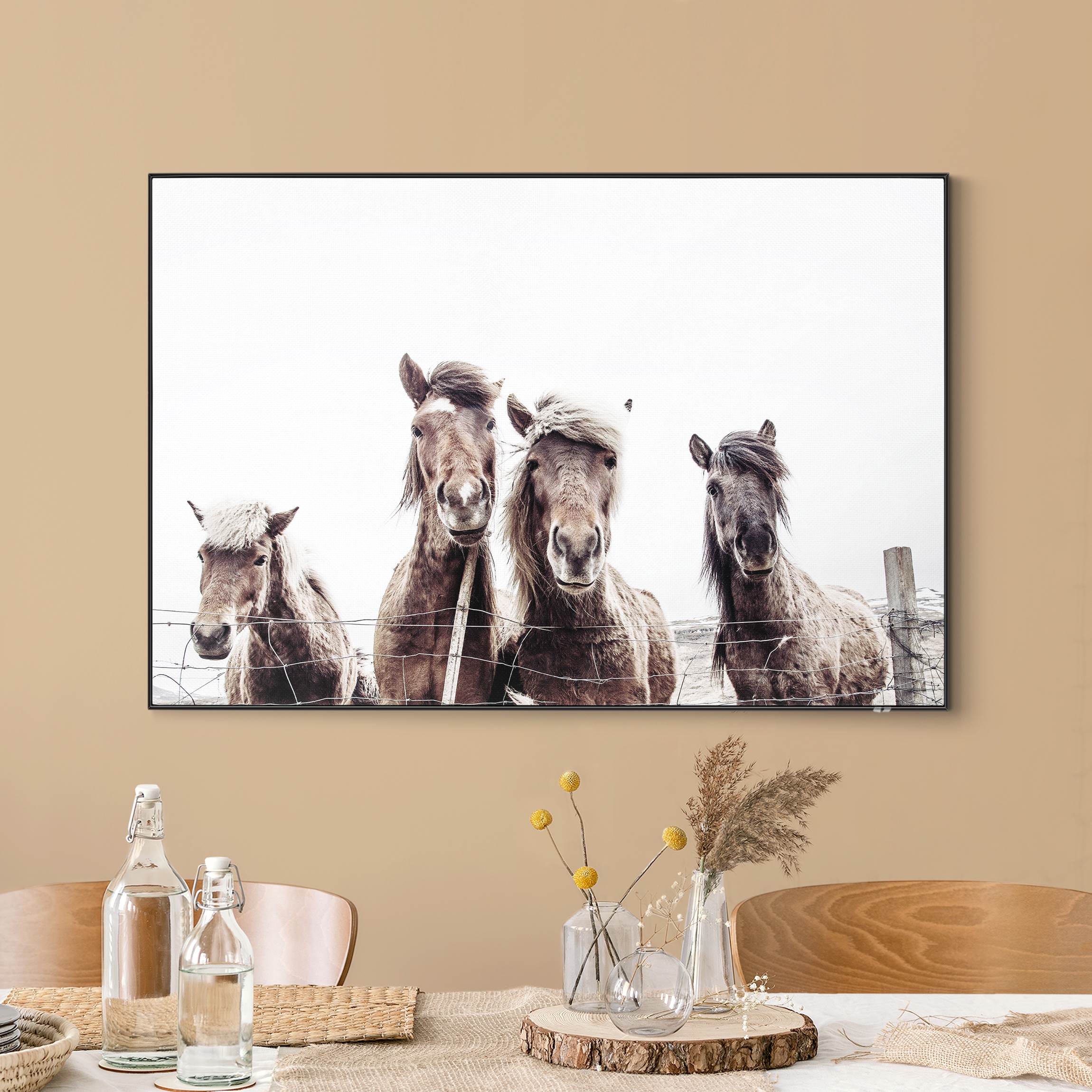 Wechselbild Island Pferde