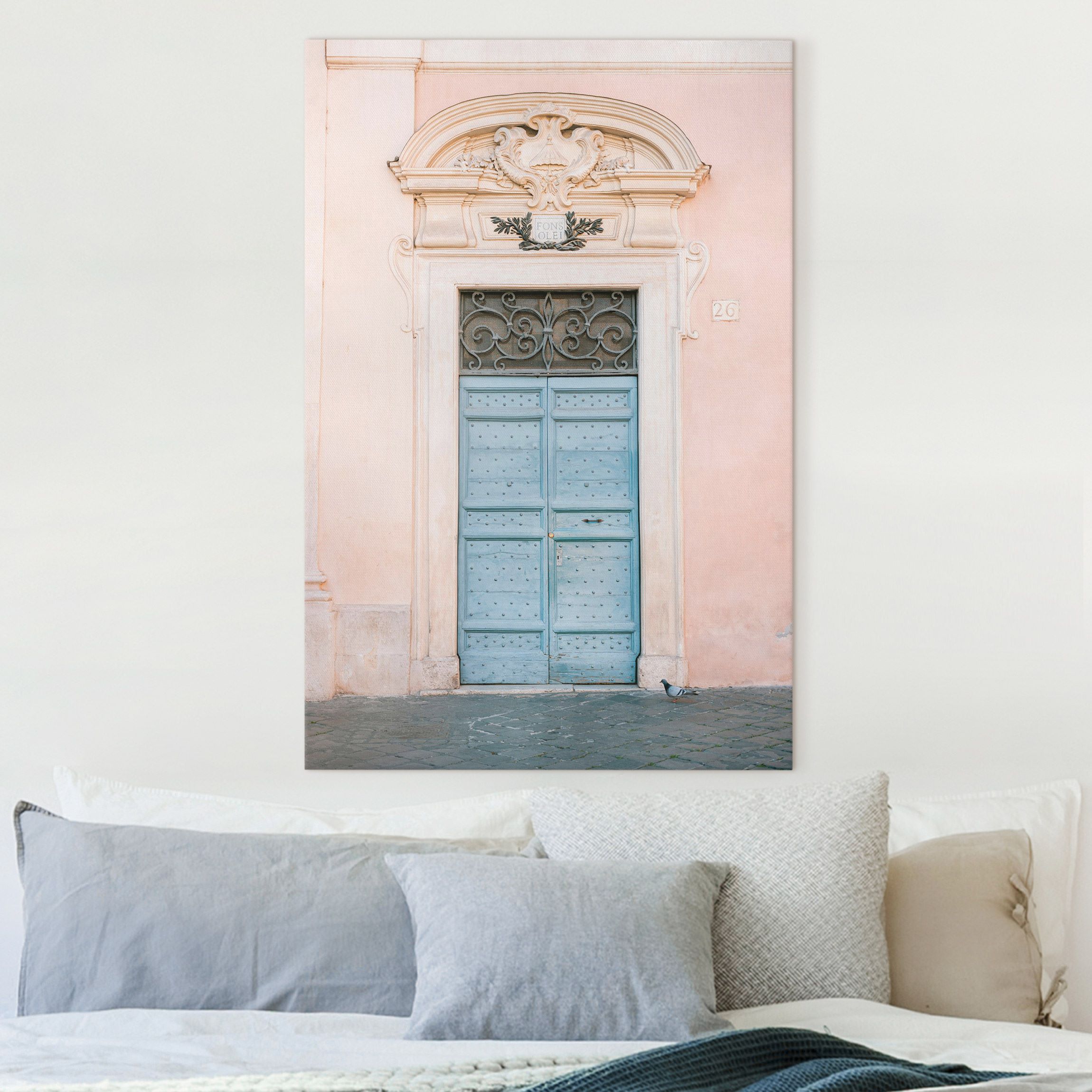 Leinwandbild Italienische Tür III