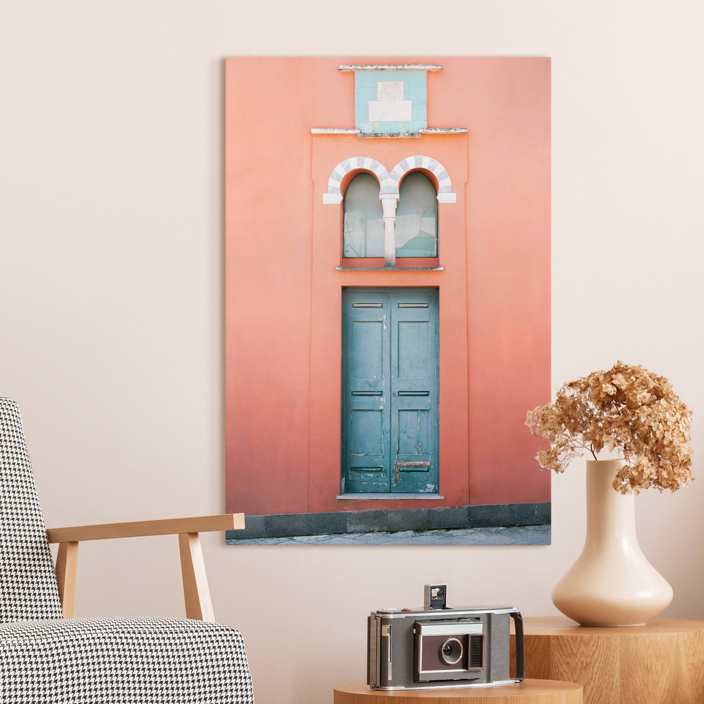 Leinwandbild Italienische Tür