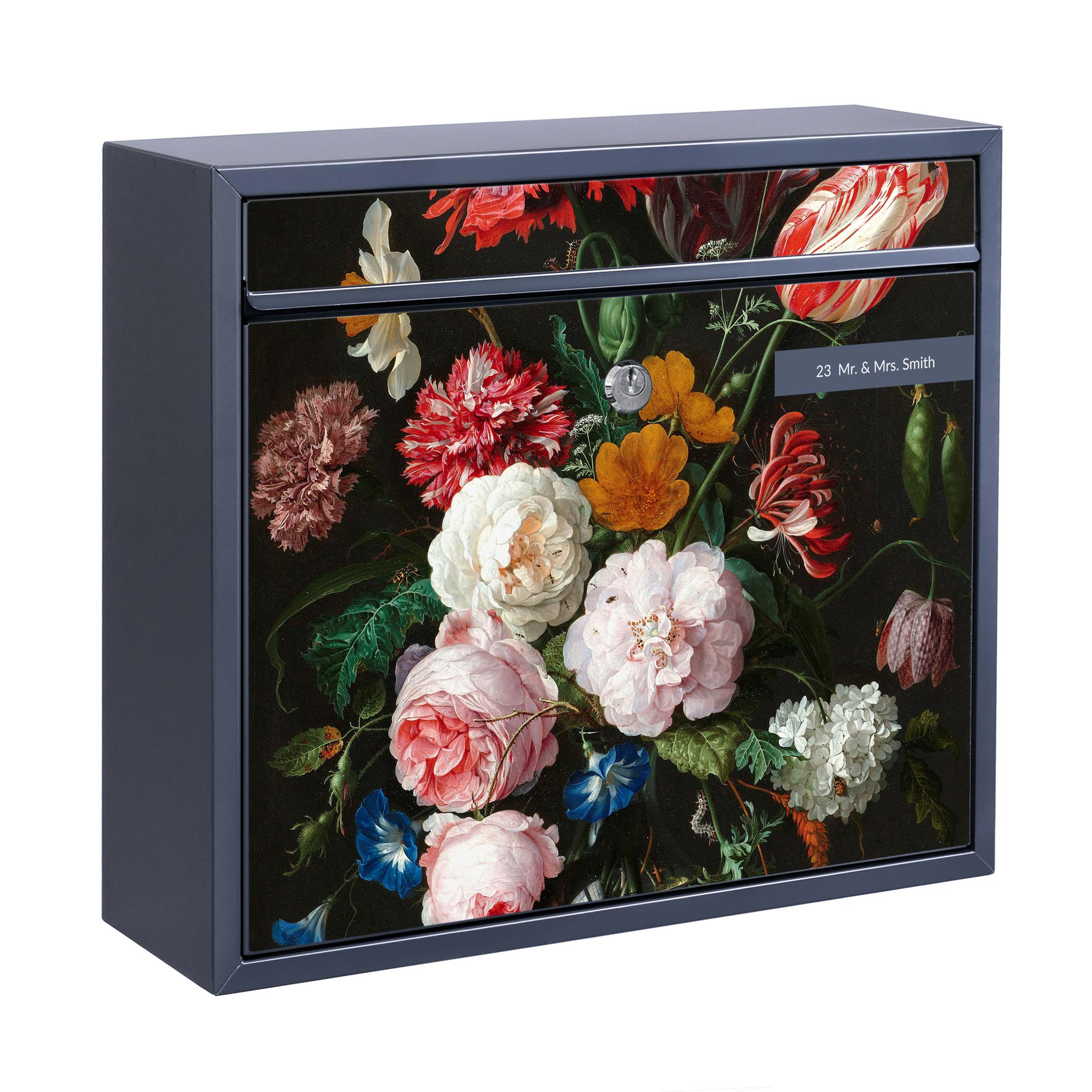 Briefkasten mit eigenem Text Jan Davidsz de Heem - Stillleben mit Blumen in einer Glasvase