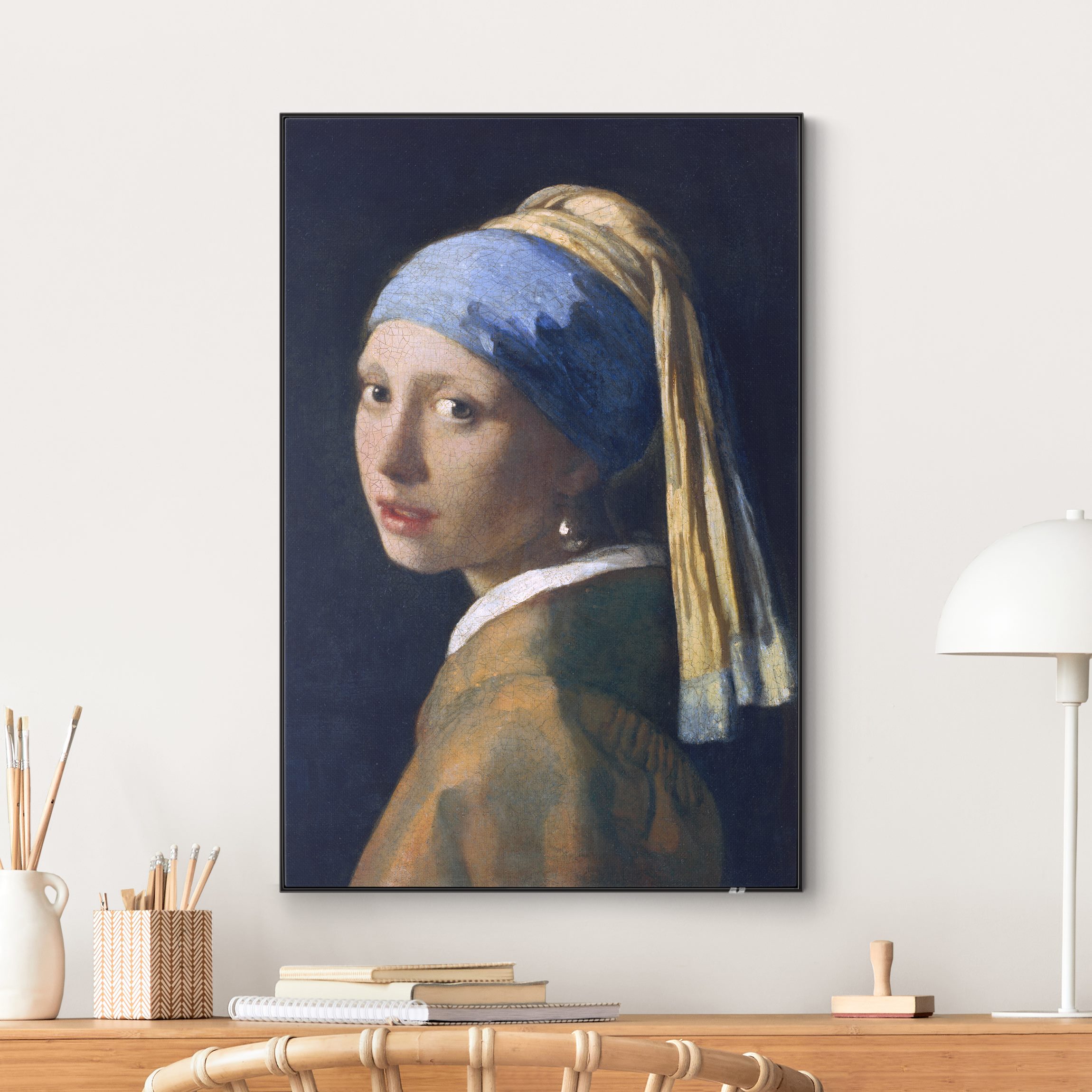 Wechselbild Jan Vermeer van Delft - Das Mädchen mit dem Perlenohrgehänge
