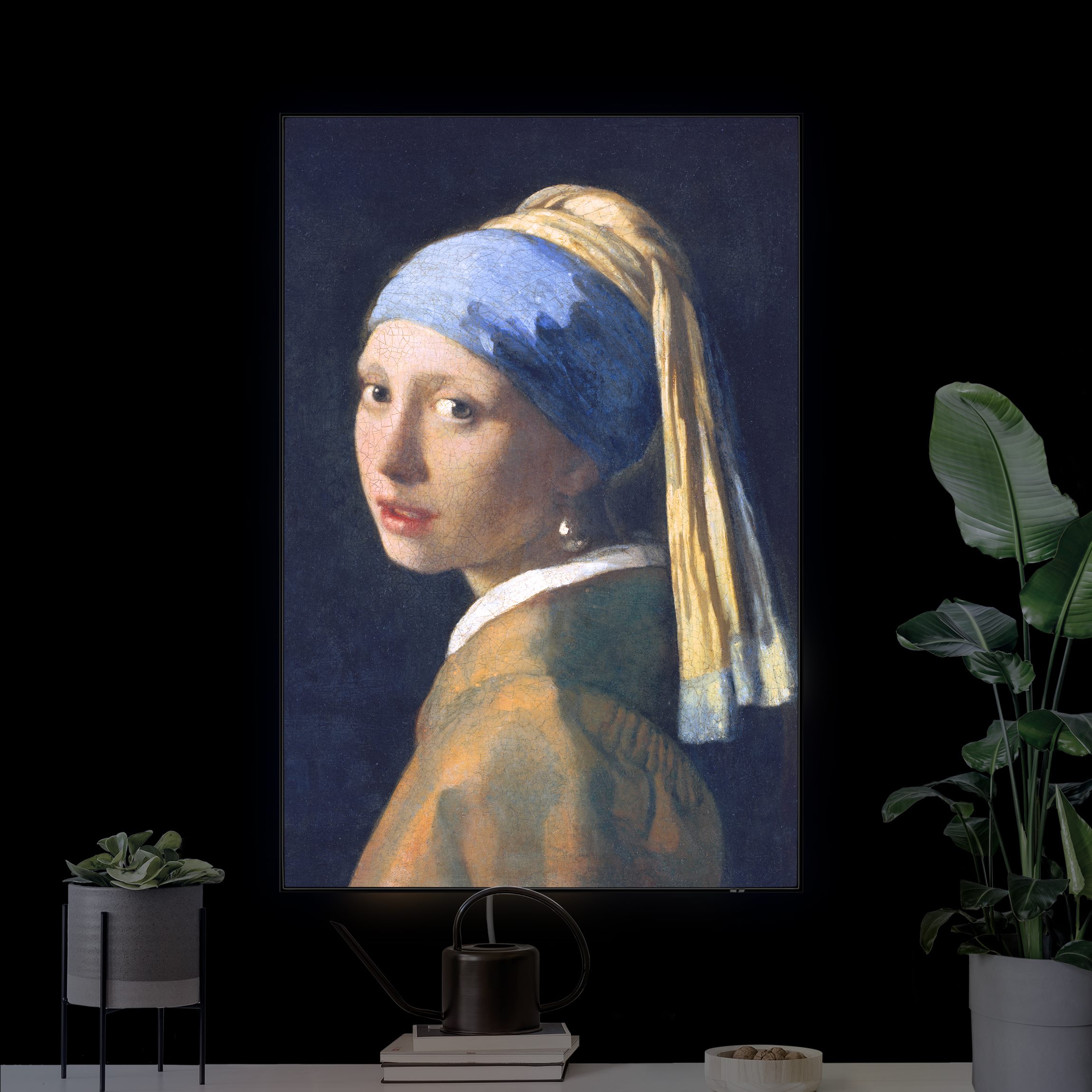 LED-Wechselbild Jan Vermeer van Delft - Das Mädchen mit dem Perlenohrgehänge