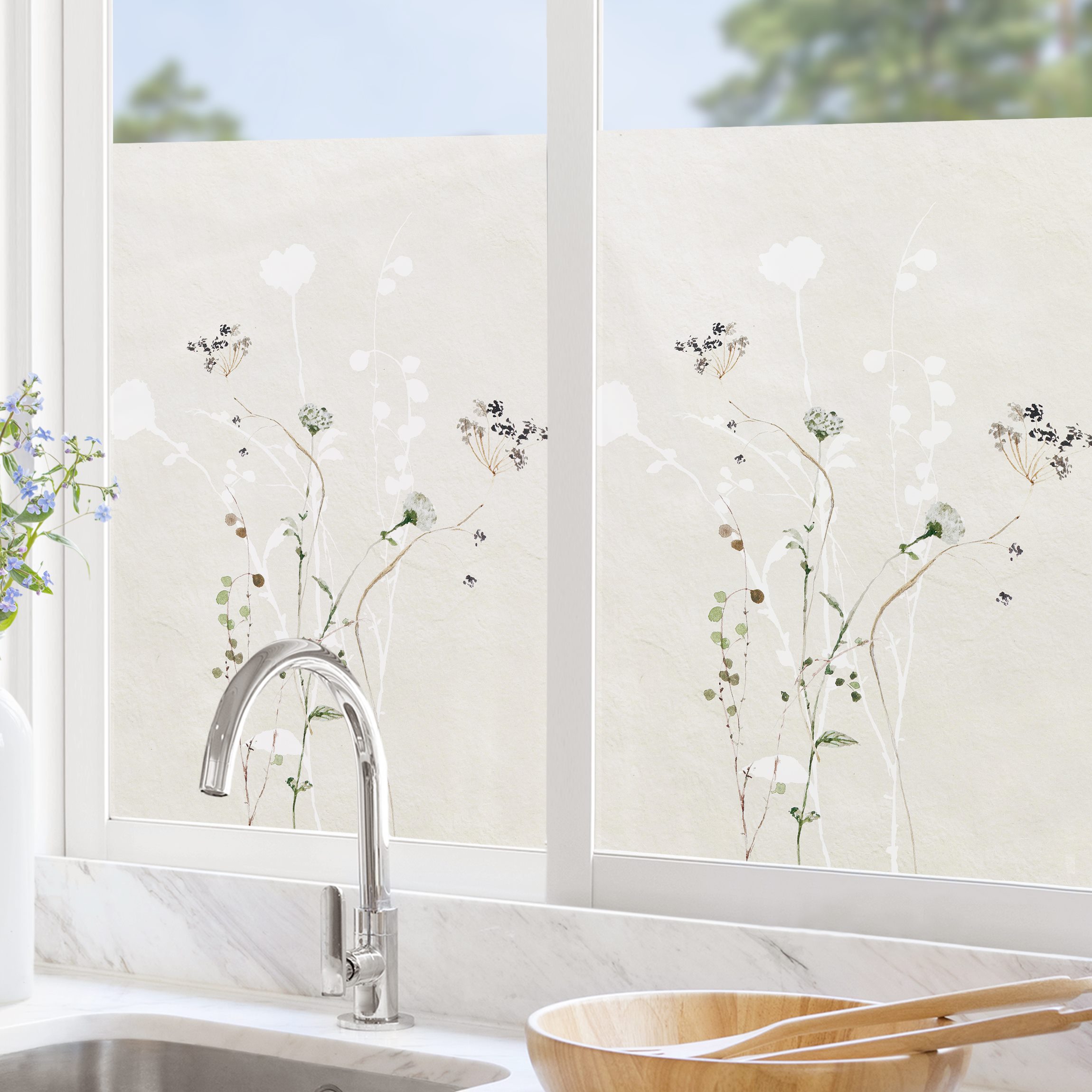 Fensterfolie Japanisches Ikebana II