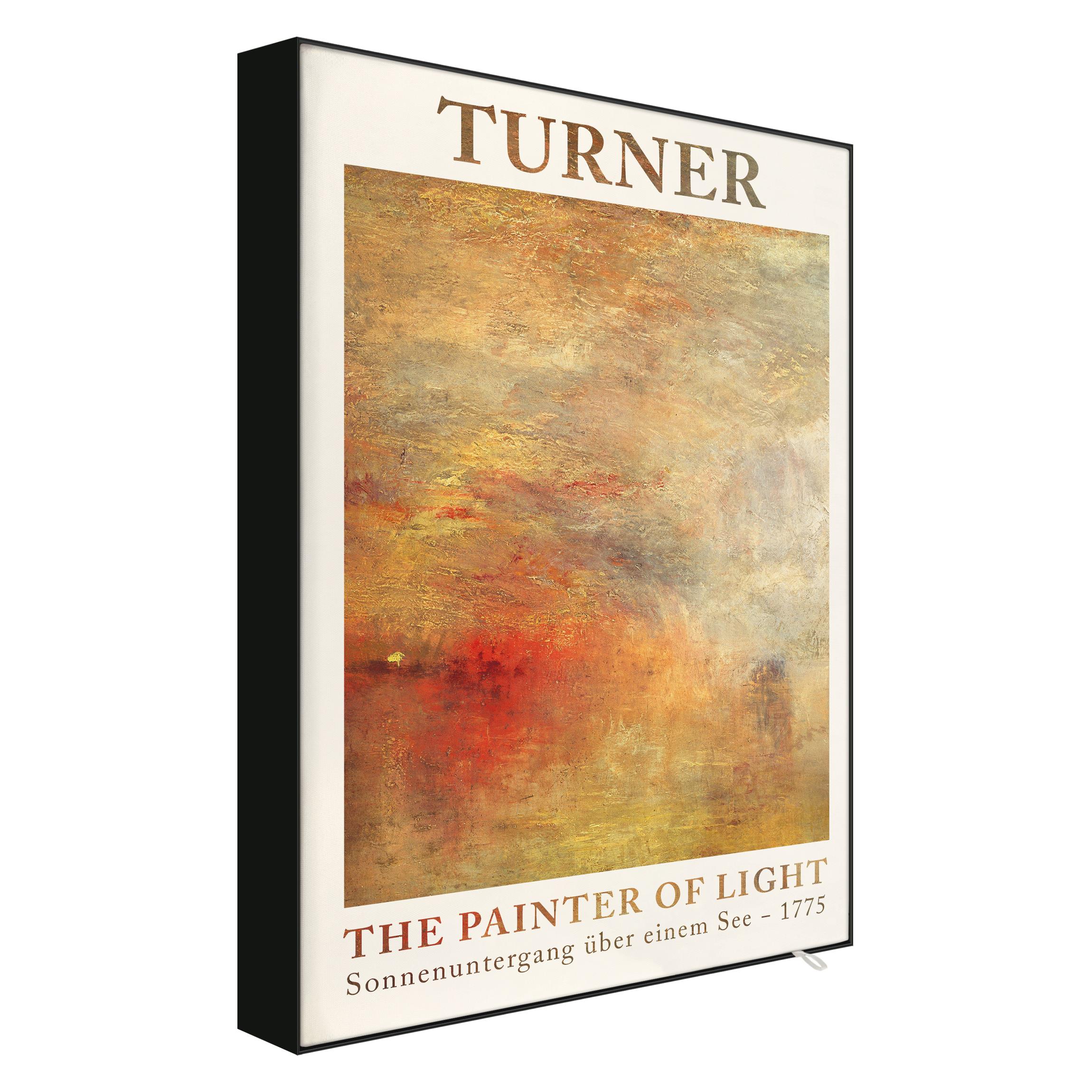 Wechselbild Joseph Mallord William Turner - Sonnenuntergang über einem See - Museumsedition