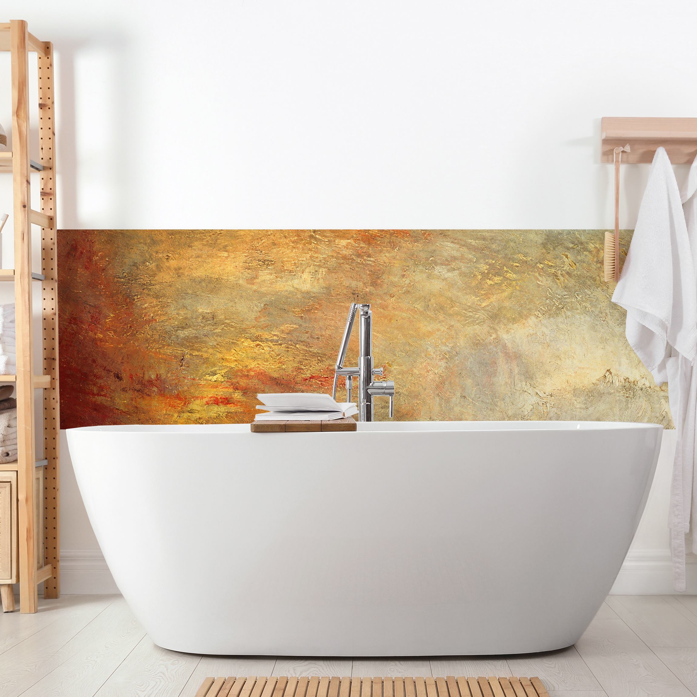 Wandverkleidung Bad Joseph Mallord William Turner - Sonnenuntergang über einem See