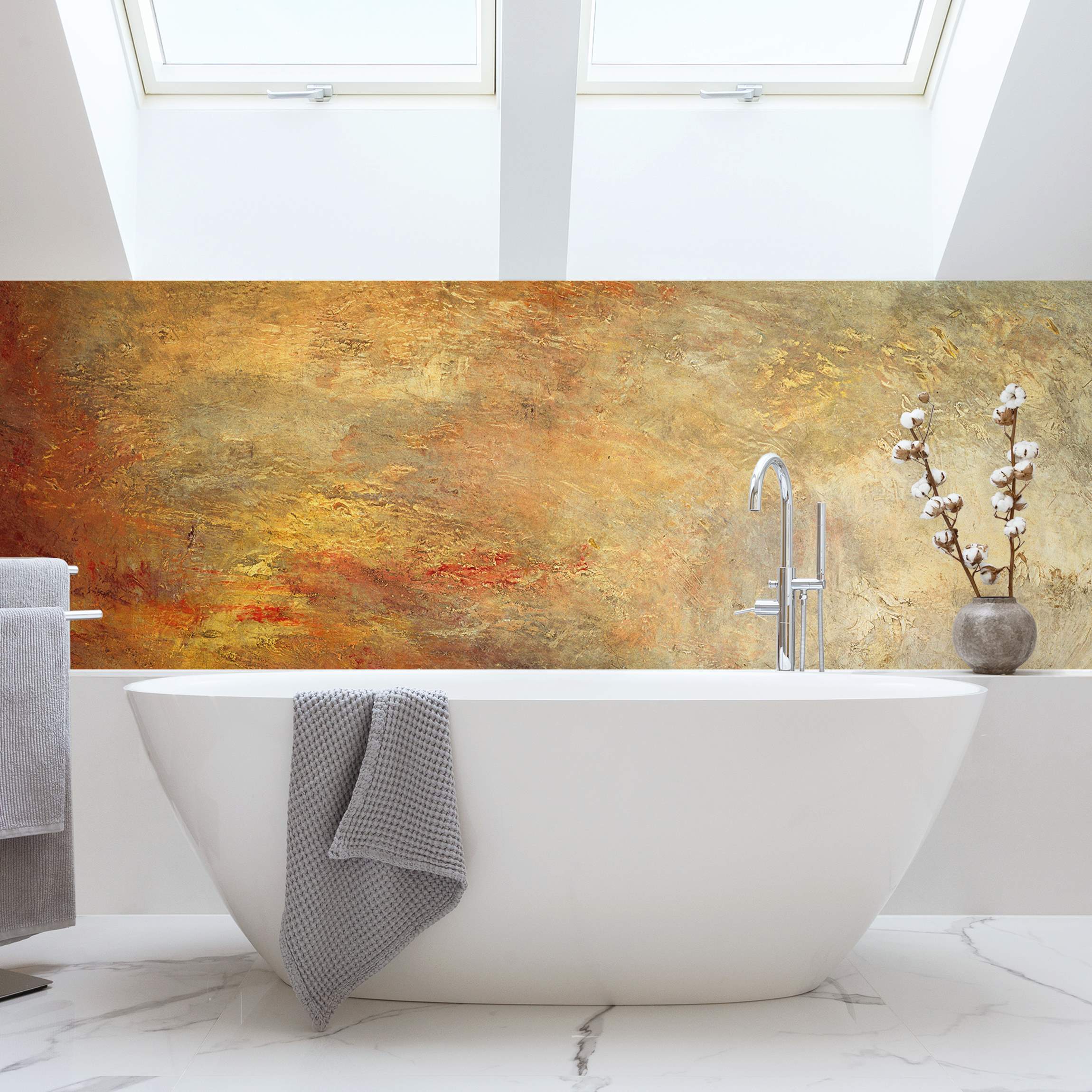 Wandverkleidung Bad Joseph Mallord William Turner - Sonnenuntergang über einem See