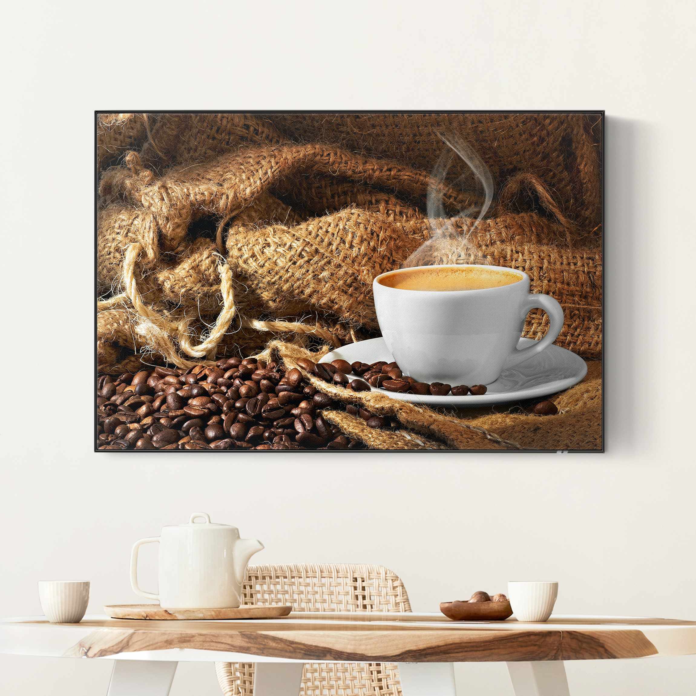 Akustik-Wechselbild Kaffee am Morgen