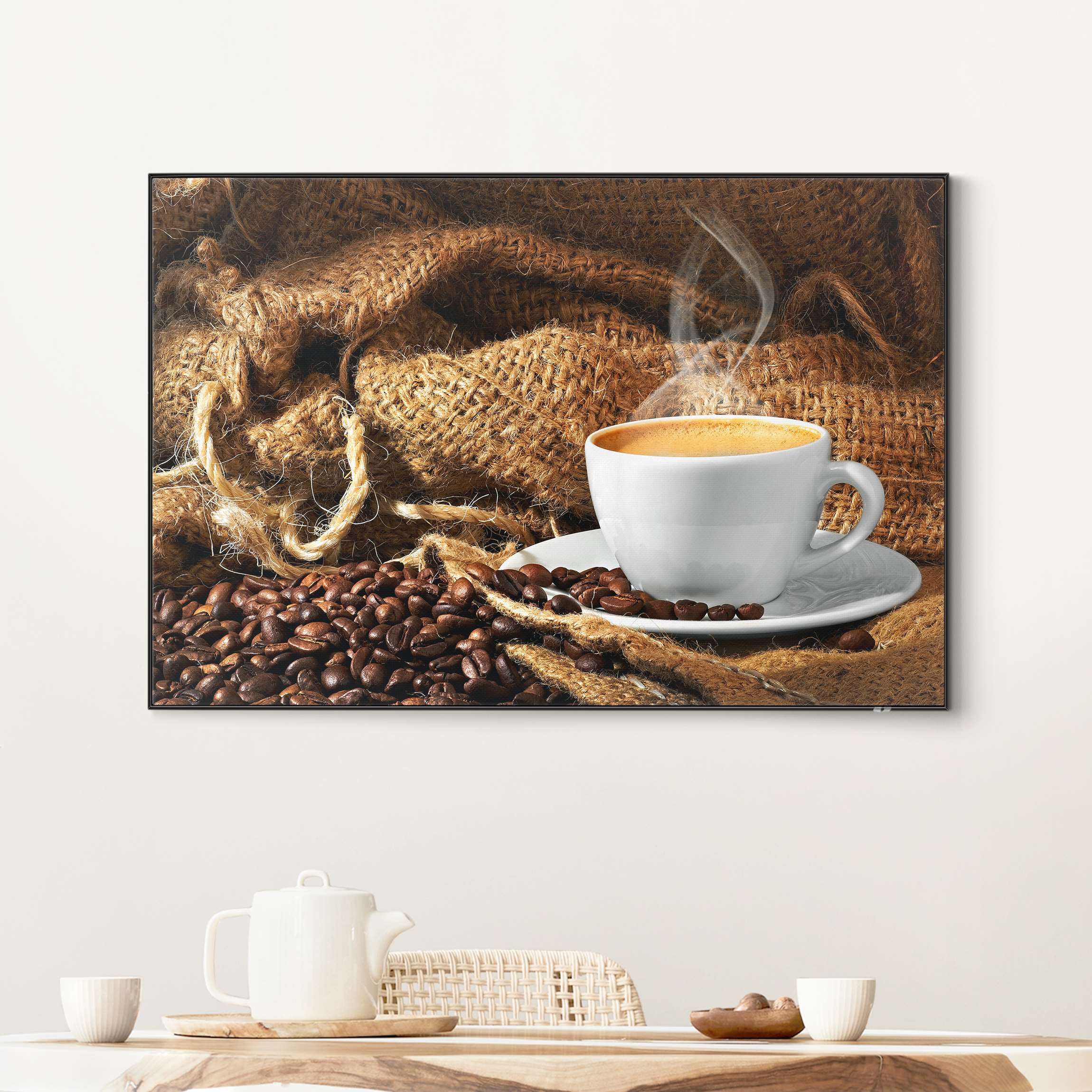 Wechselbild Kaffee am Morgen