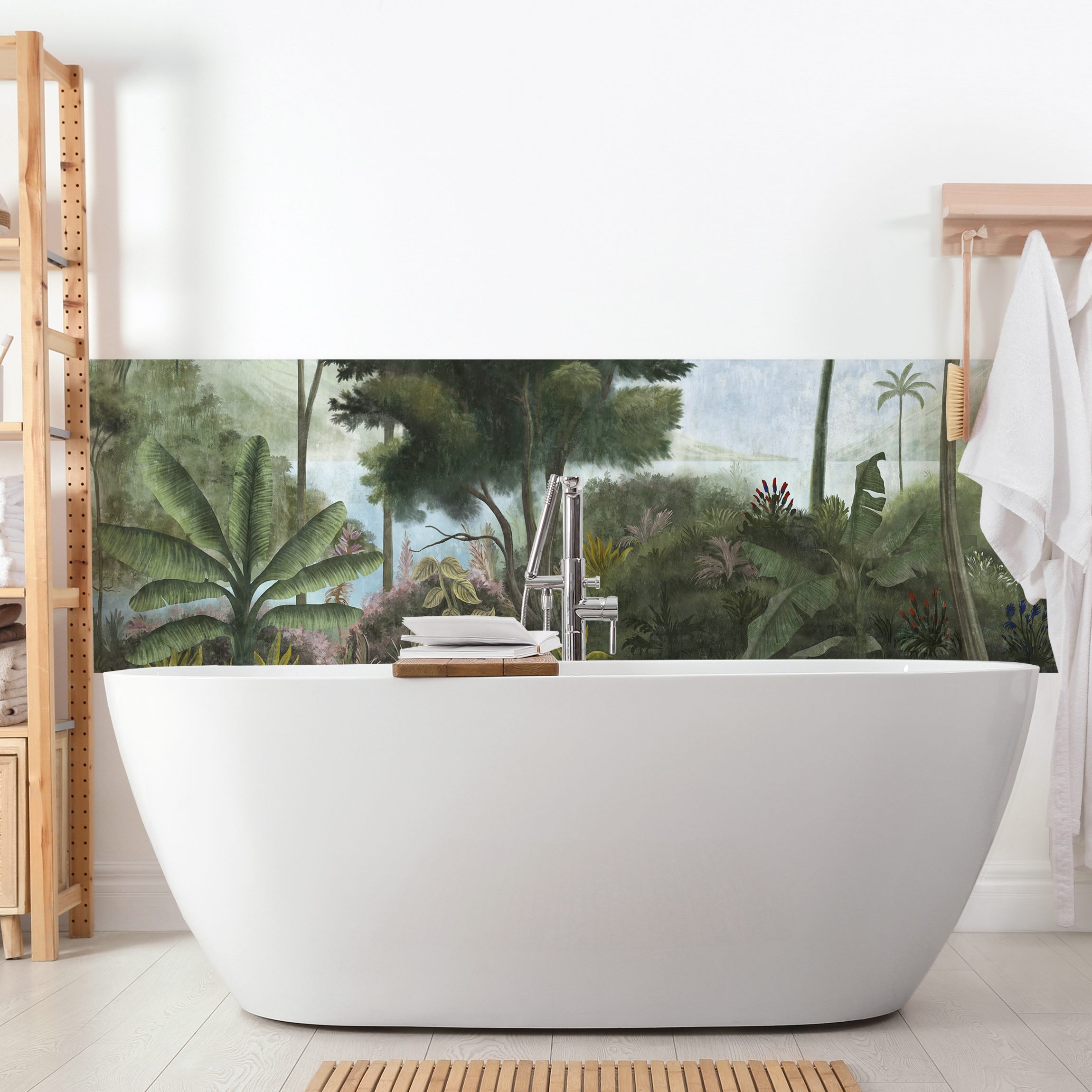 Wandverkleidung Bad Karibischer Dschungel