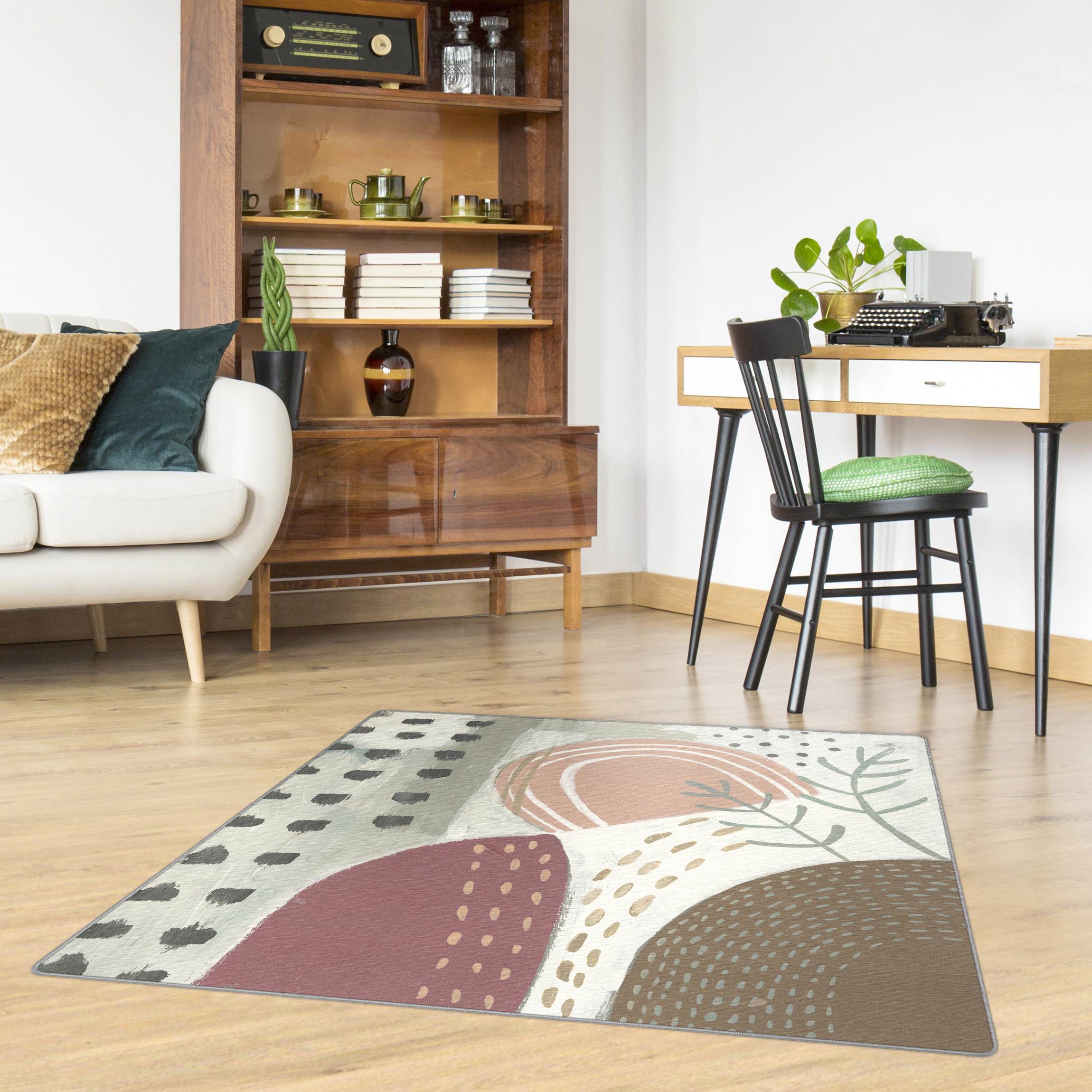 Teppich Karneval der Formen in Beere I