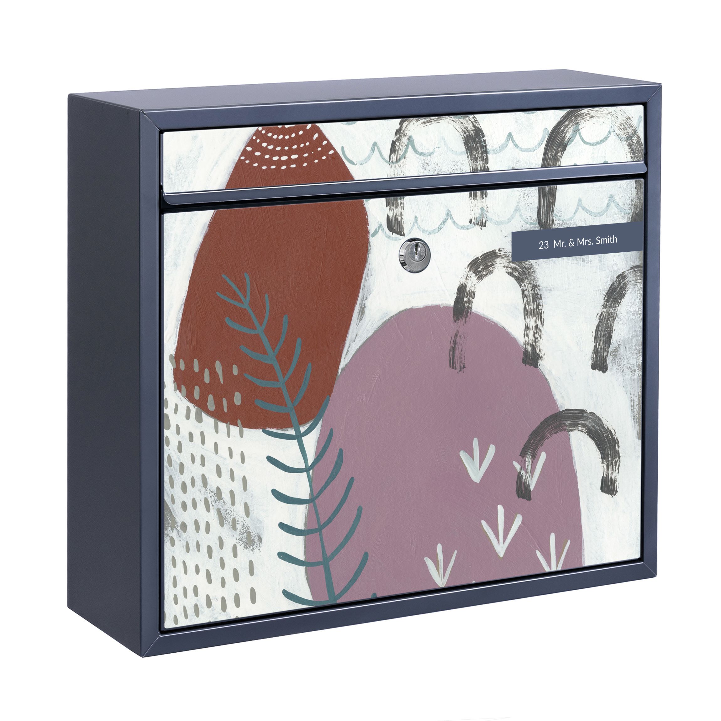 Briefkasten mit eigenem Text Karneval der Formen in Beere II