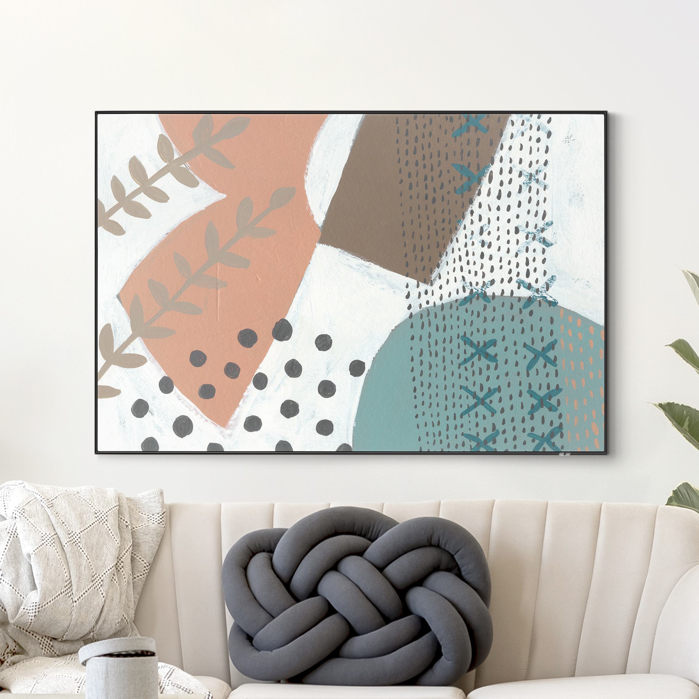 Wechselbild Karneval der Formen in Lachs I