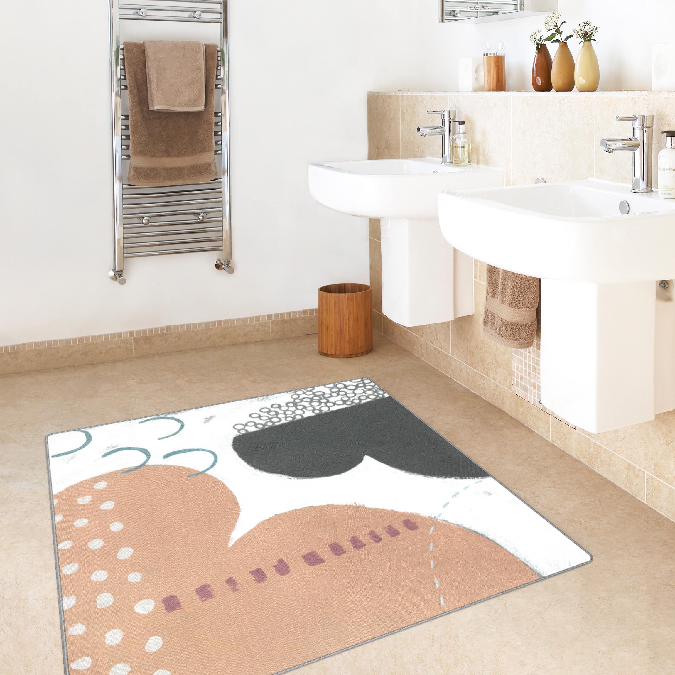 Teppich Karneval der Formen in Lachs III