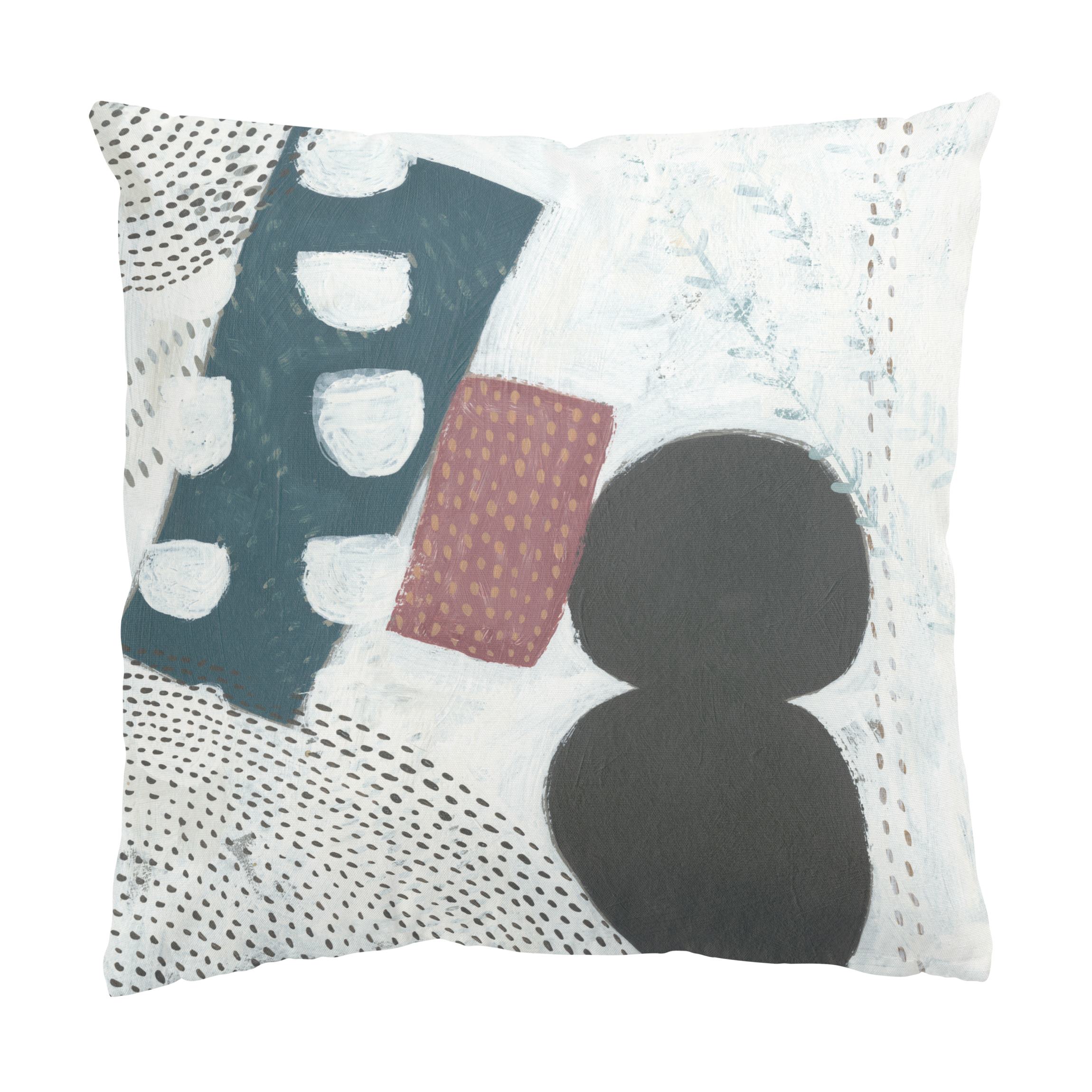 Dekokissen Karneval der Formen in Petrol I