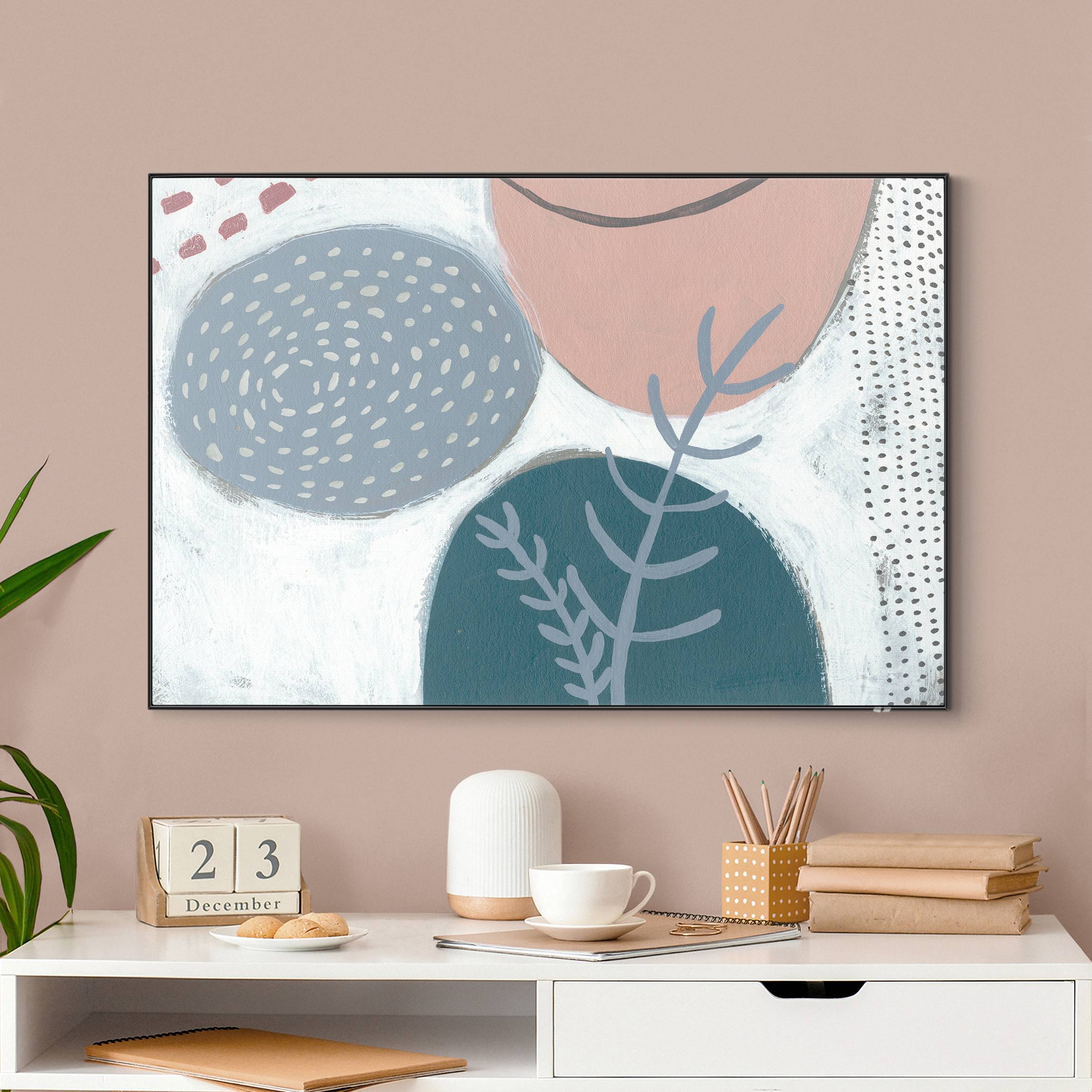 Wechselbild Karneval der Formen in Petrol II