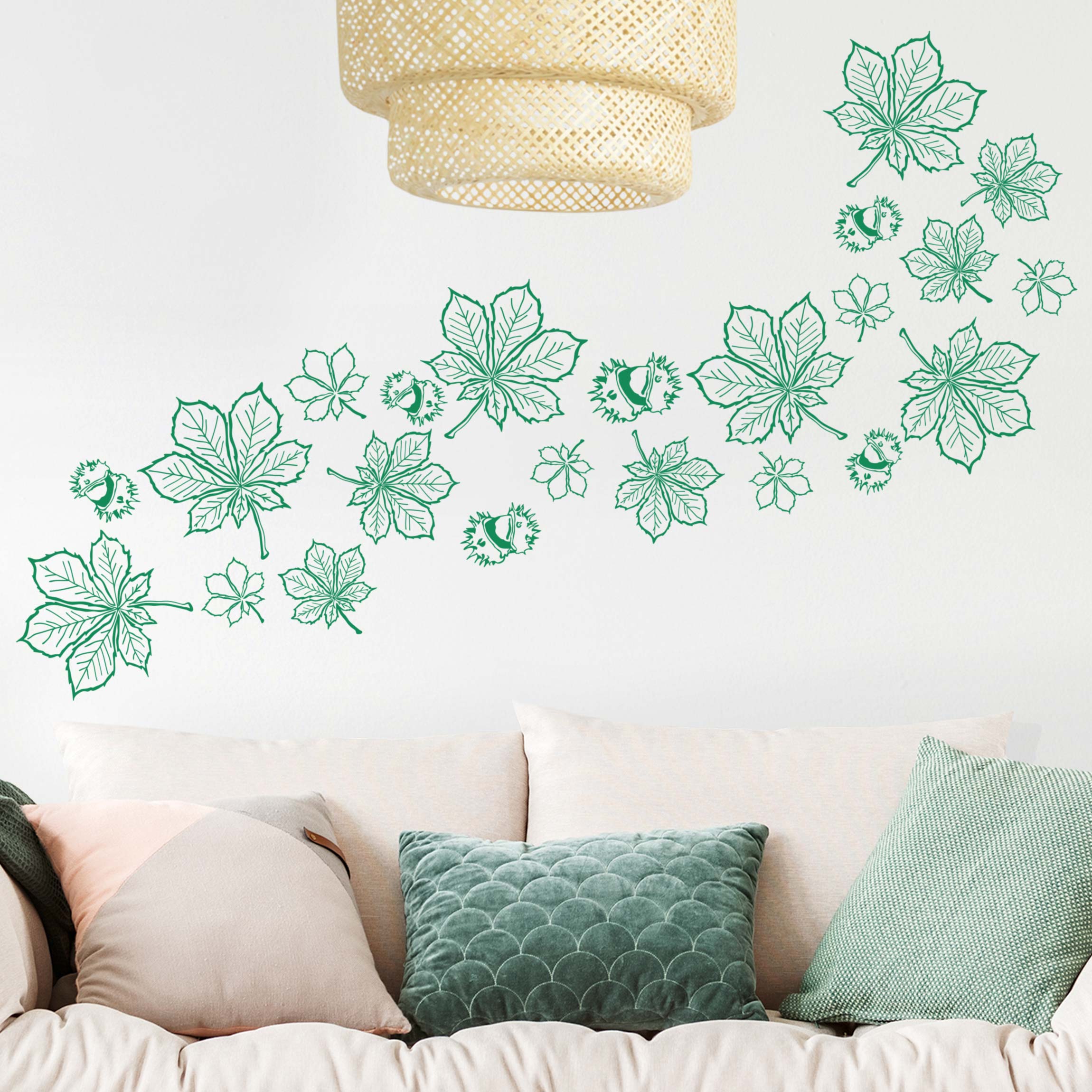 Wandtattoo Kastanien Set