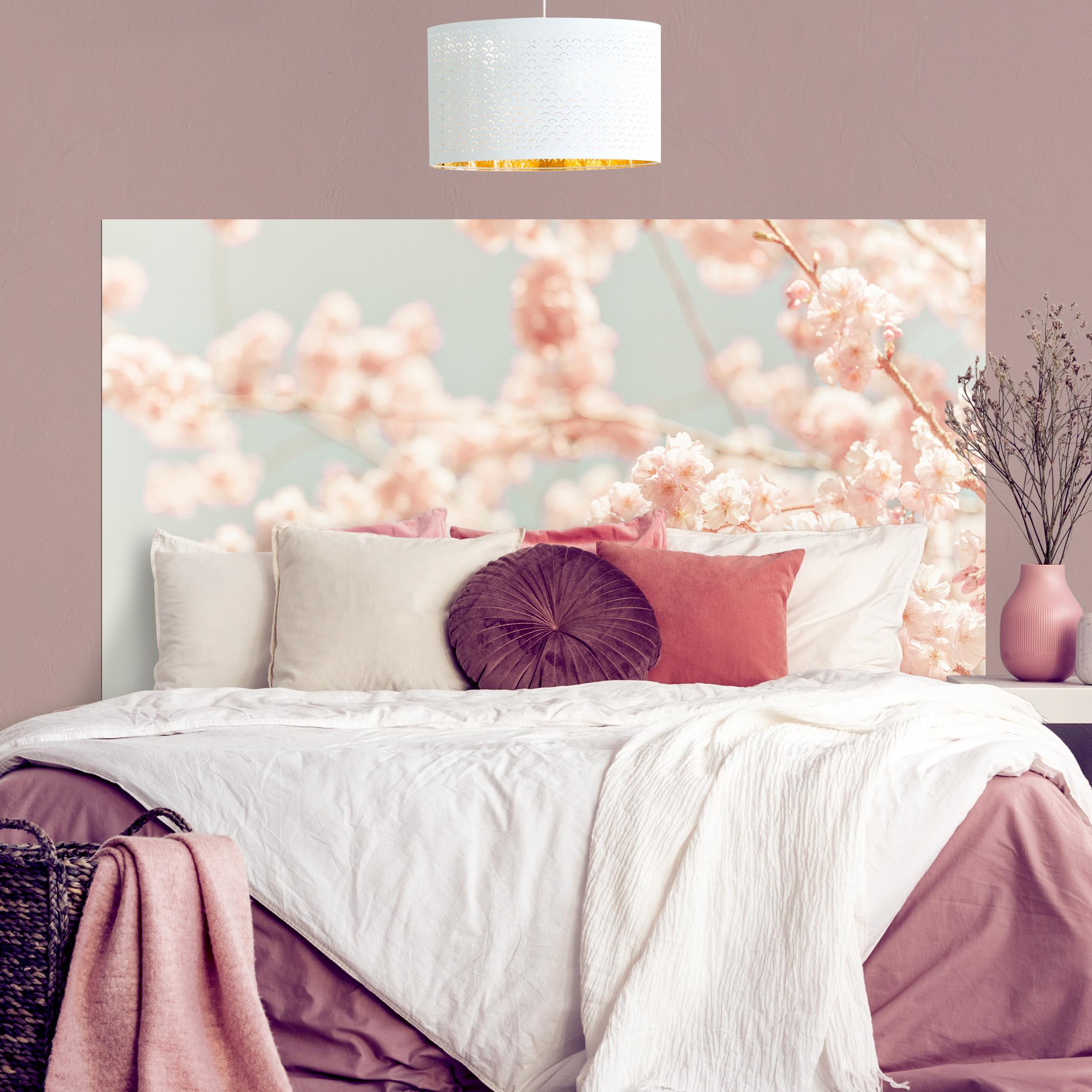 Kopfteil Bett Kirschblüten Glow