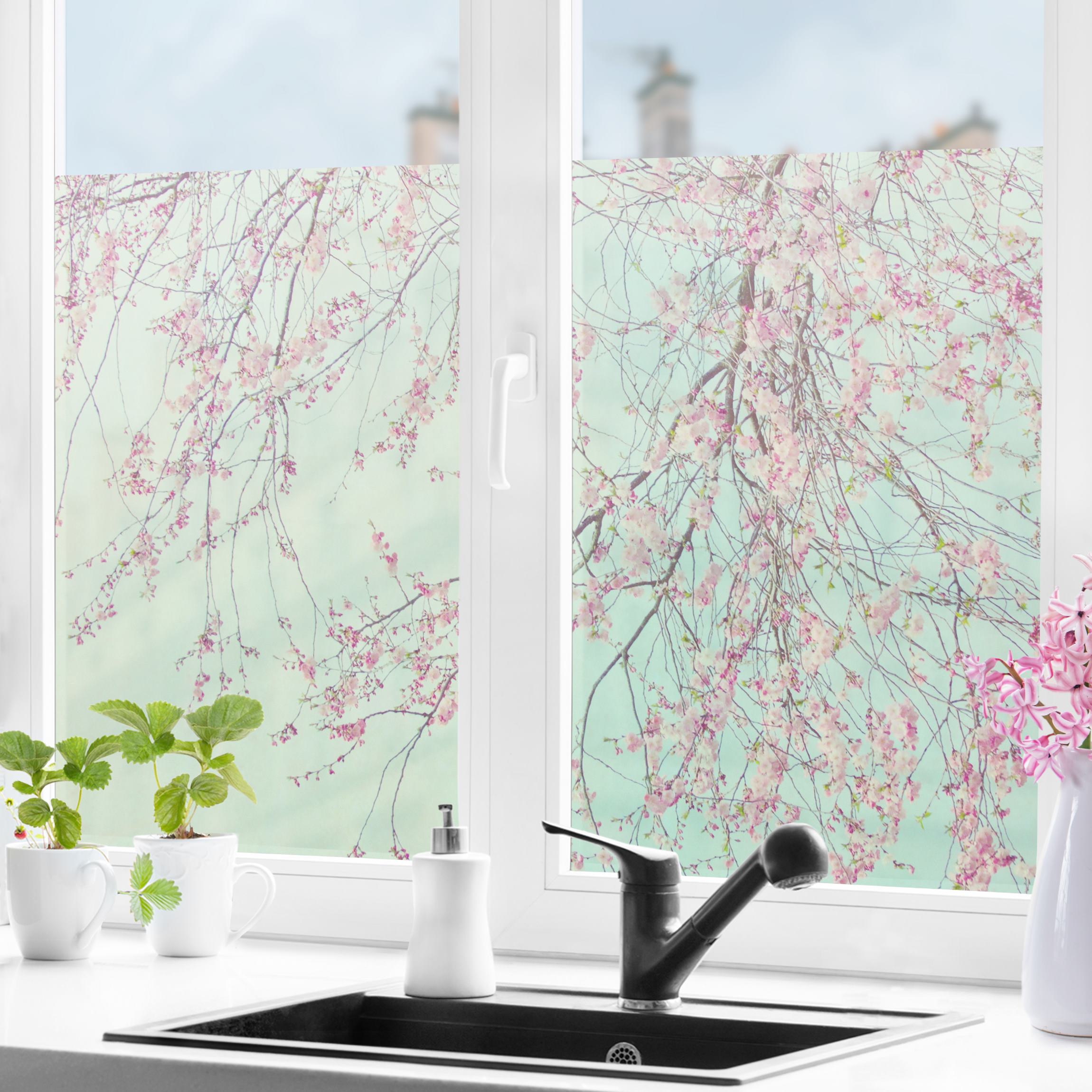 Fensterfolie Kirschblütensehnsucht