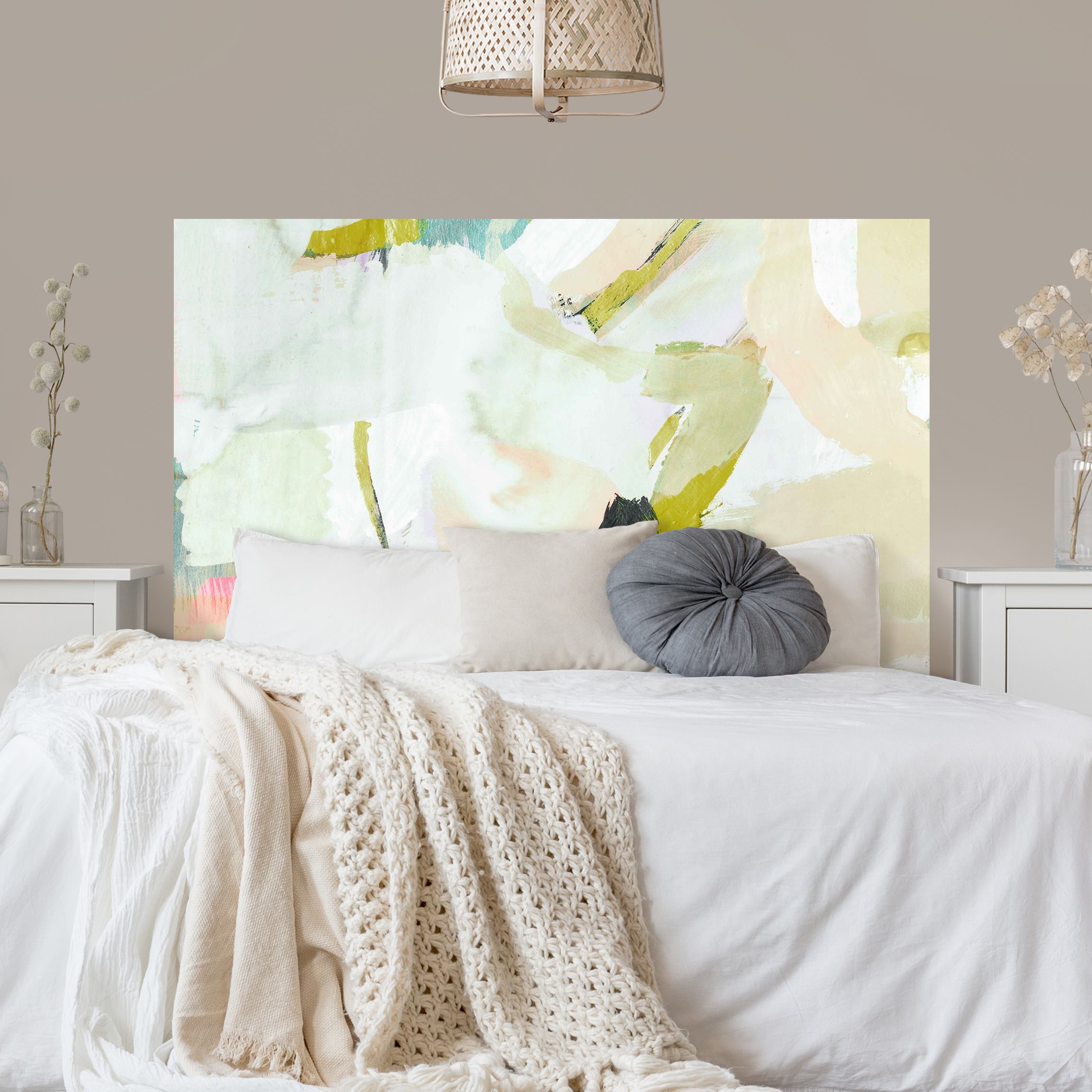 Kopfteil Bett Klangspiel in Rosé II