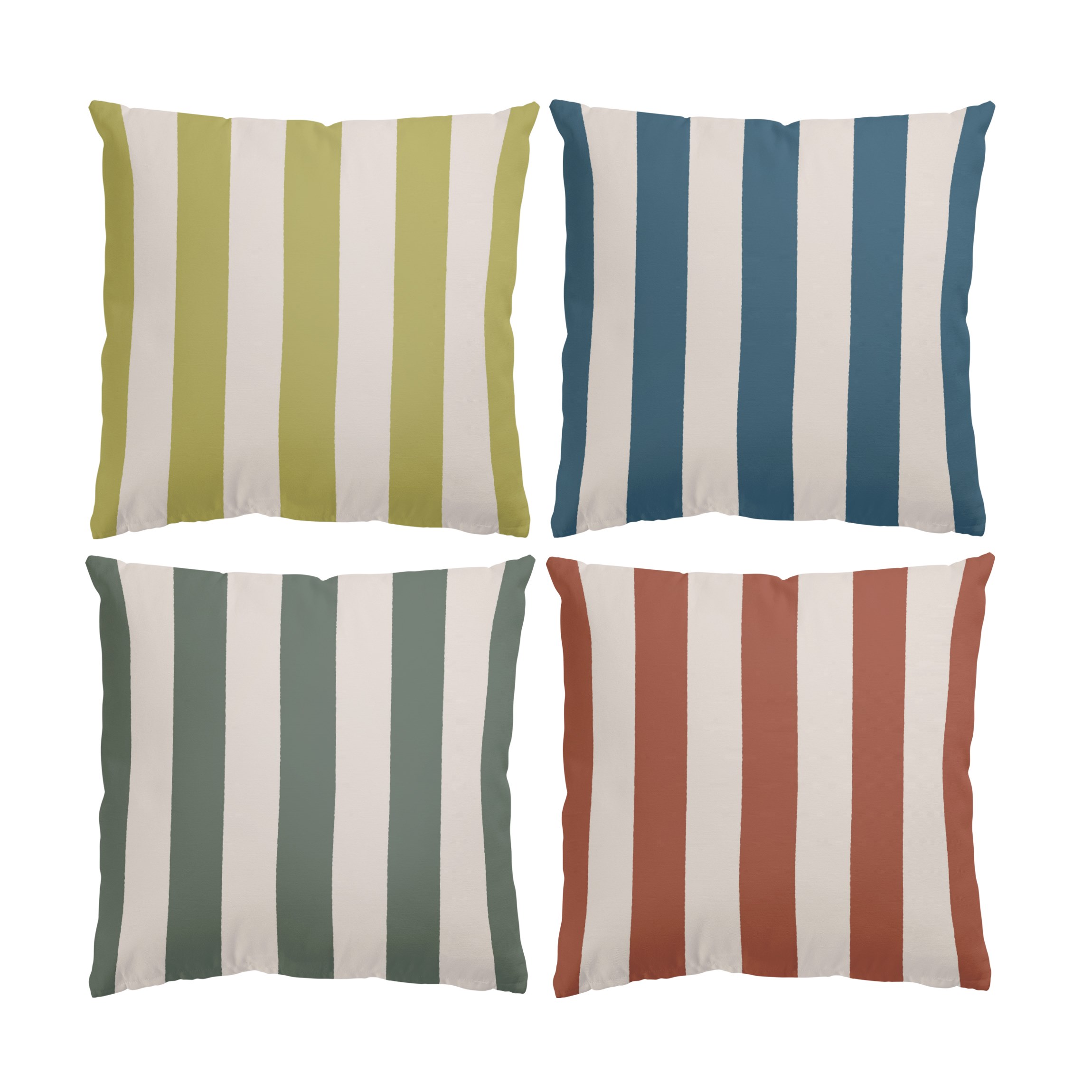 Dekokissen 4er Set Klassische Streifen Set II