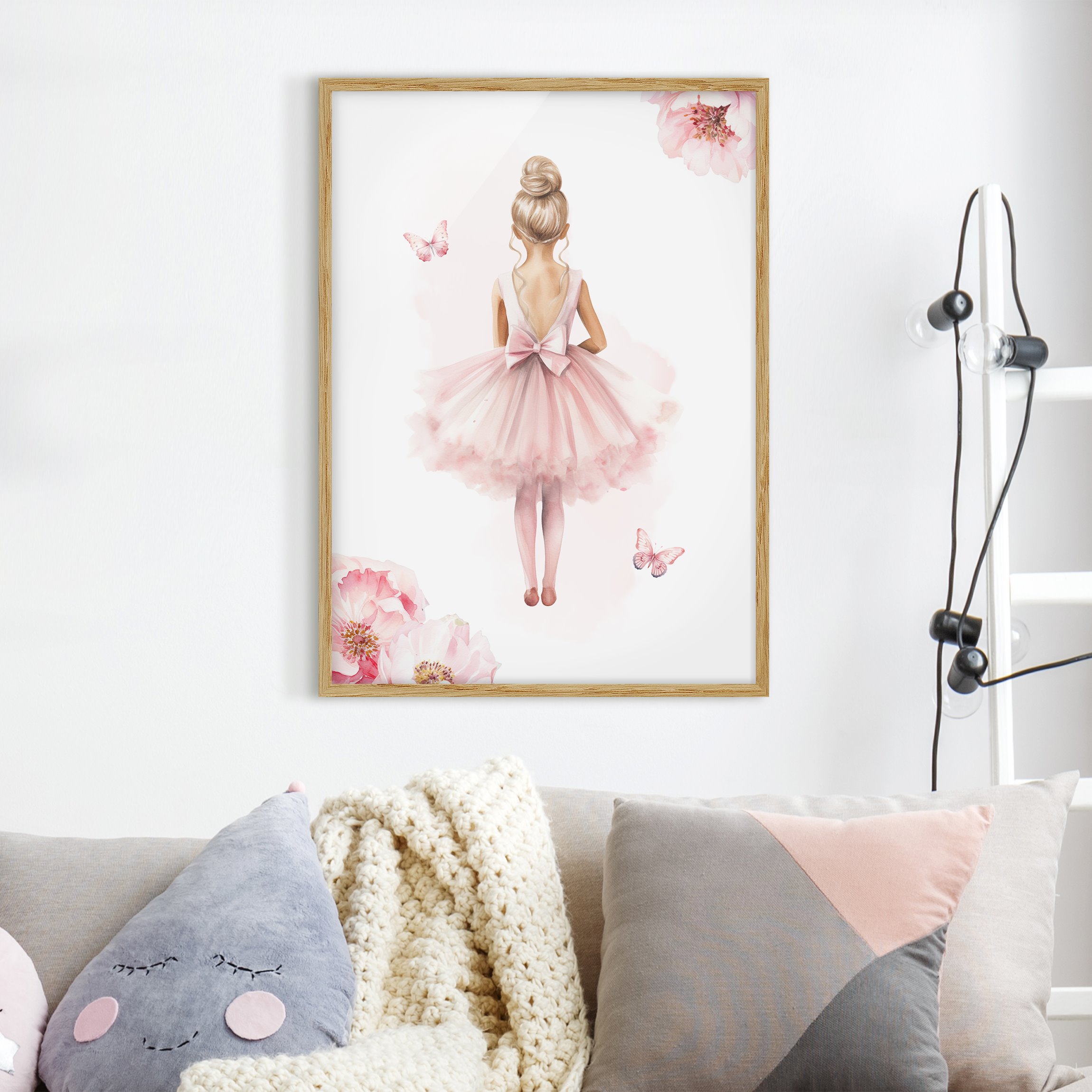 Bild mit Rahmen Kleine Ballerina