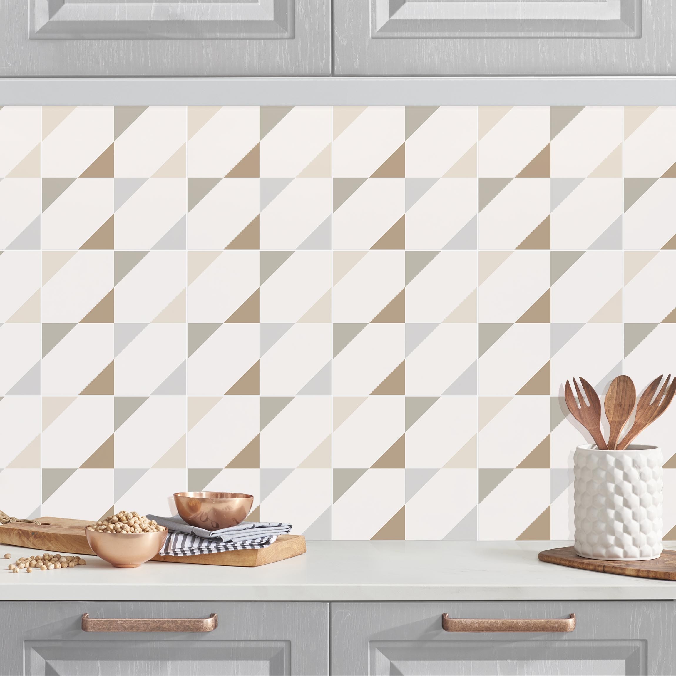 Küchenrückwand Kleine Dreiecke Fliesen