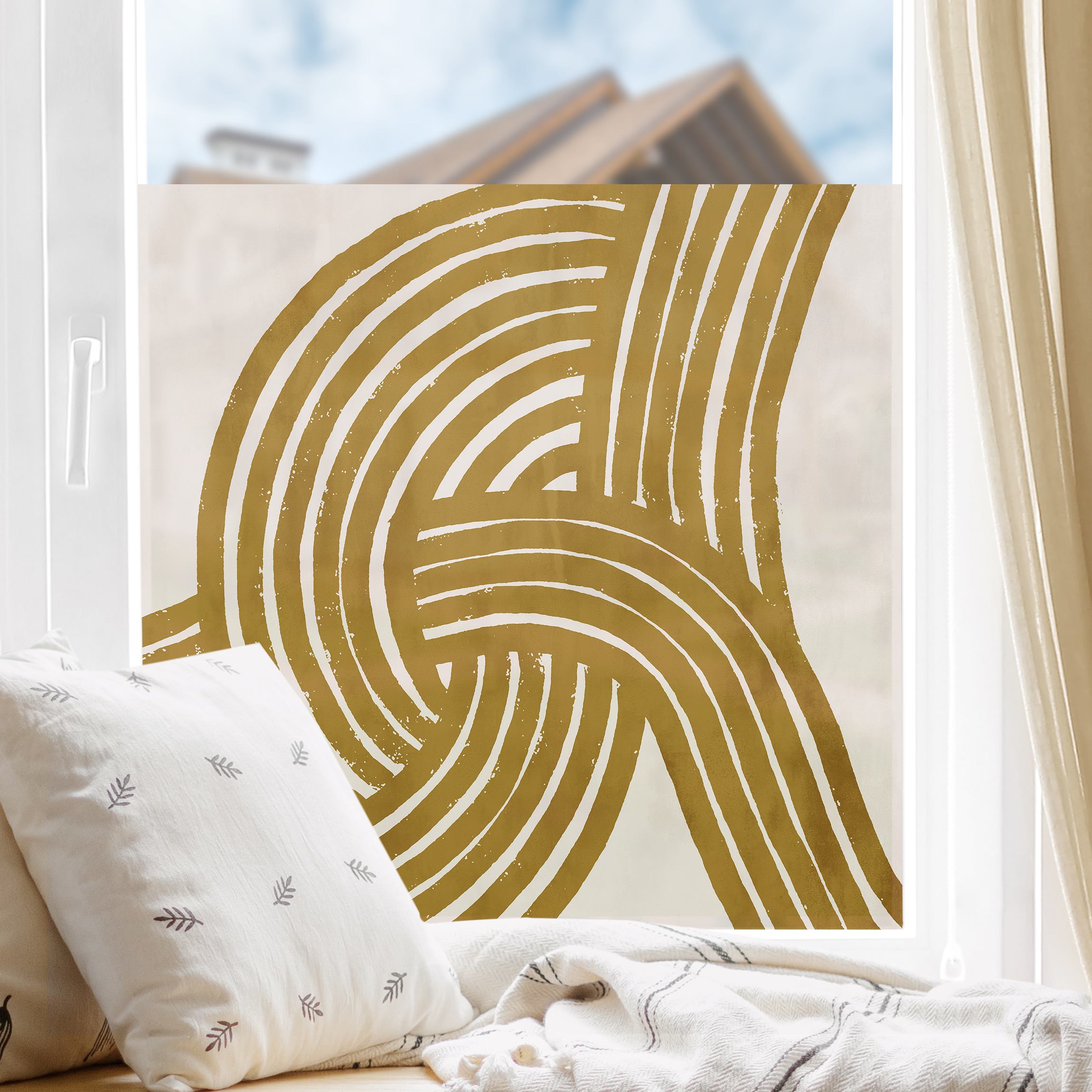 Fensterfolie Knoten braun