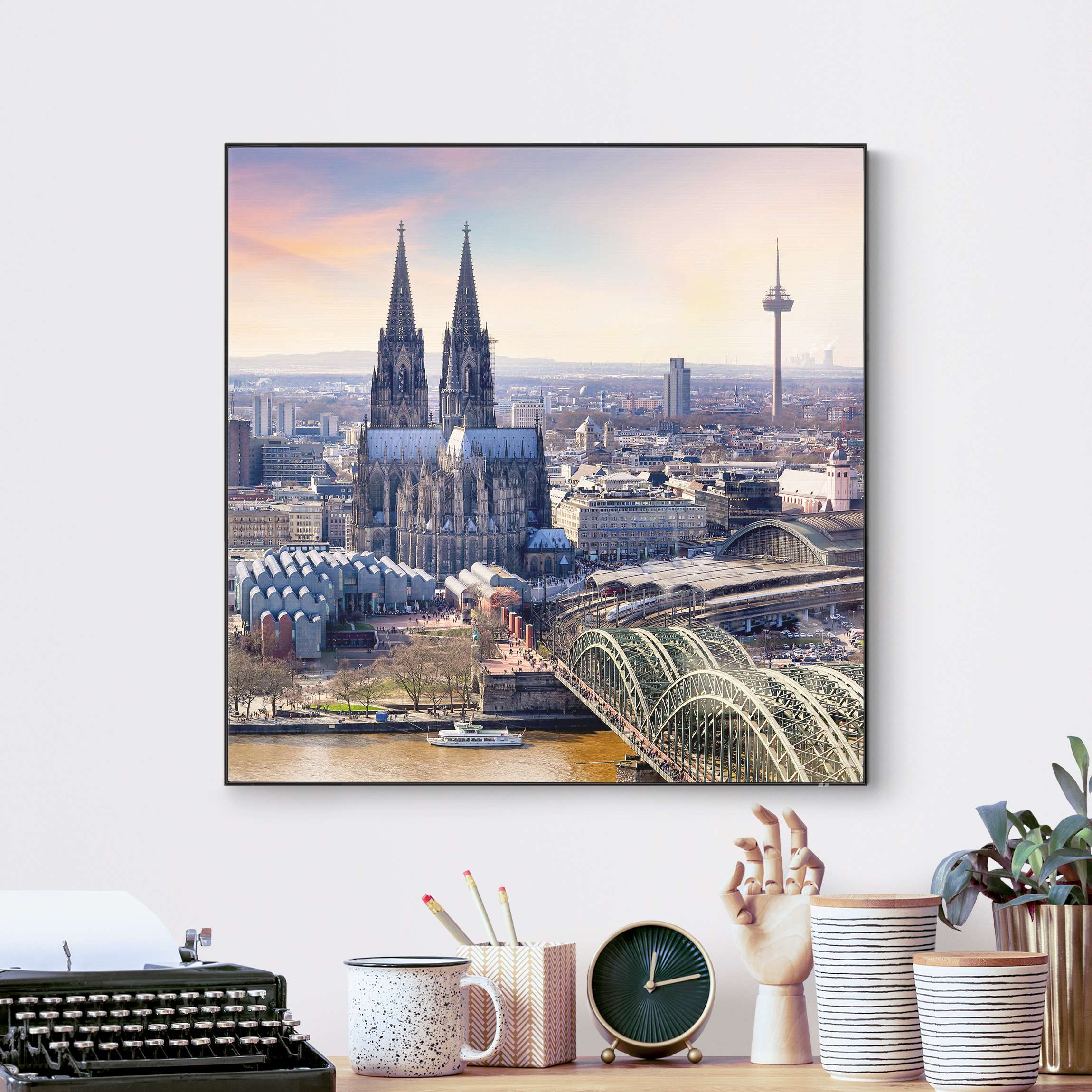 Wechselbild Köln Skyline mit Dom