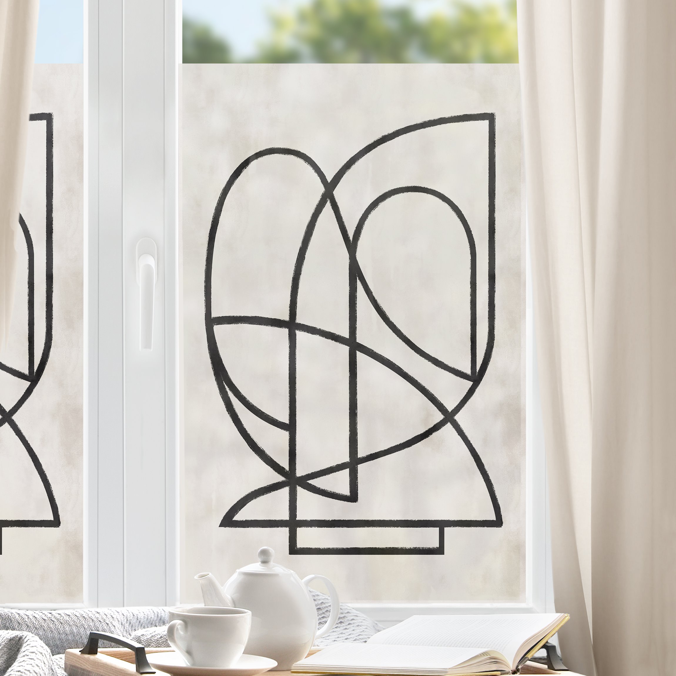 Fensterfolie Konturen I