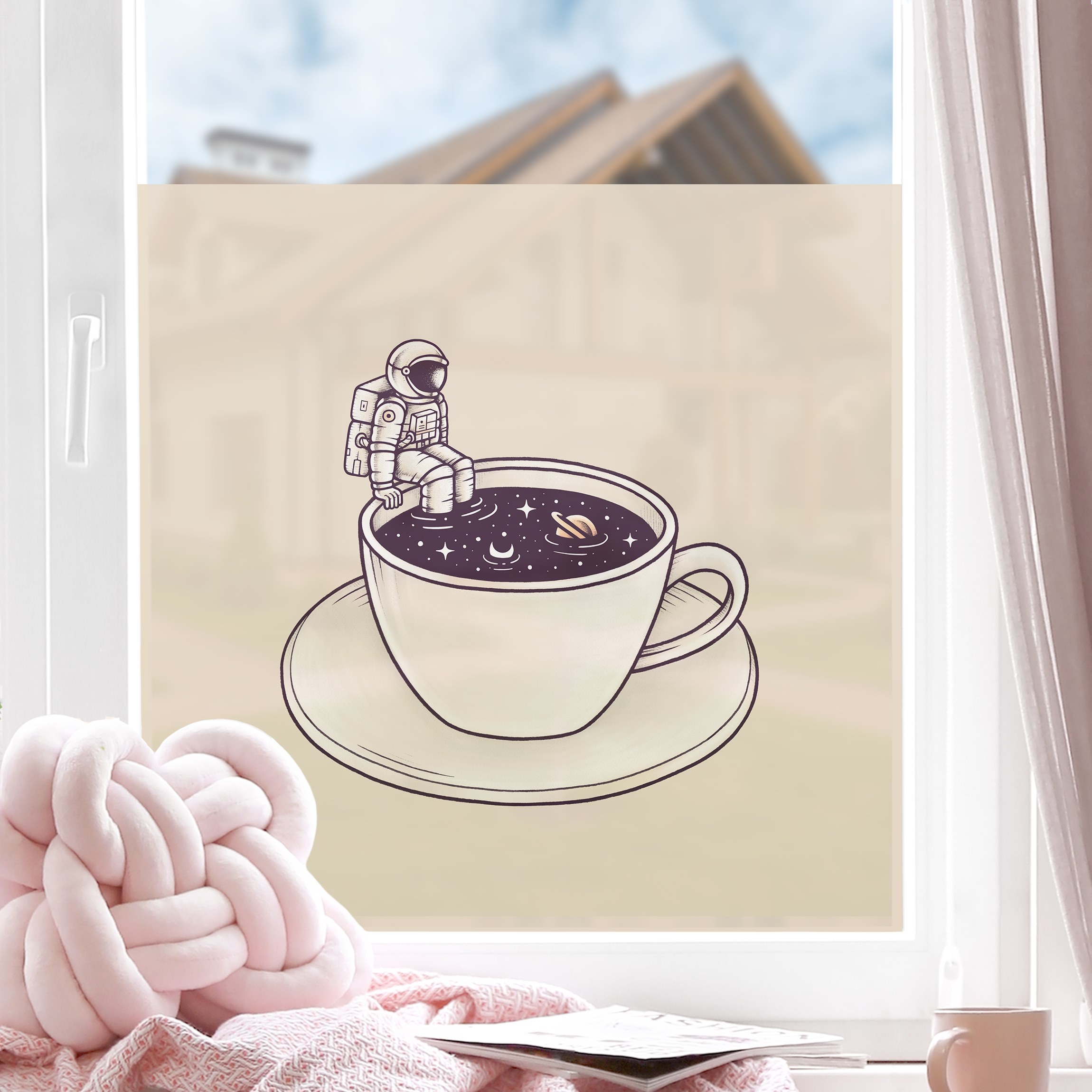 Fensterfolie Kosmischer Kaffee