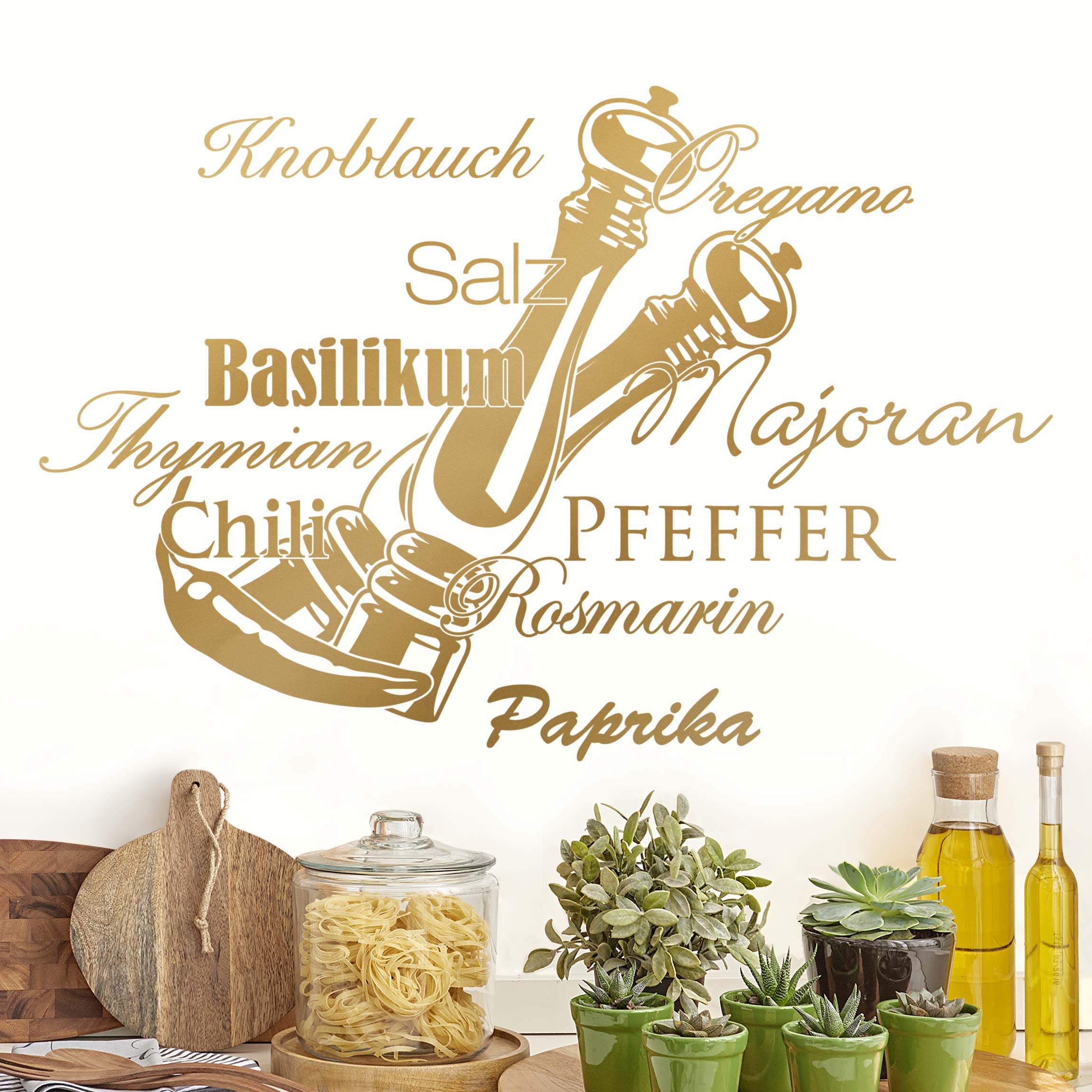 Wandtattoo Kräuter & Gewürze