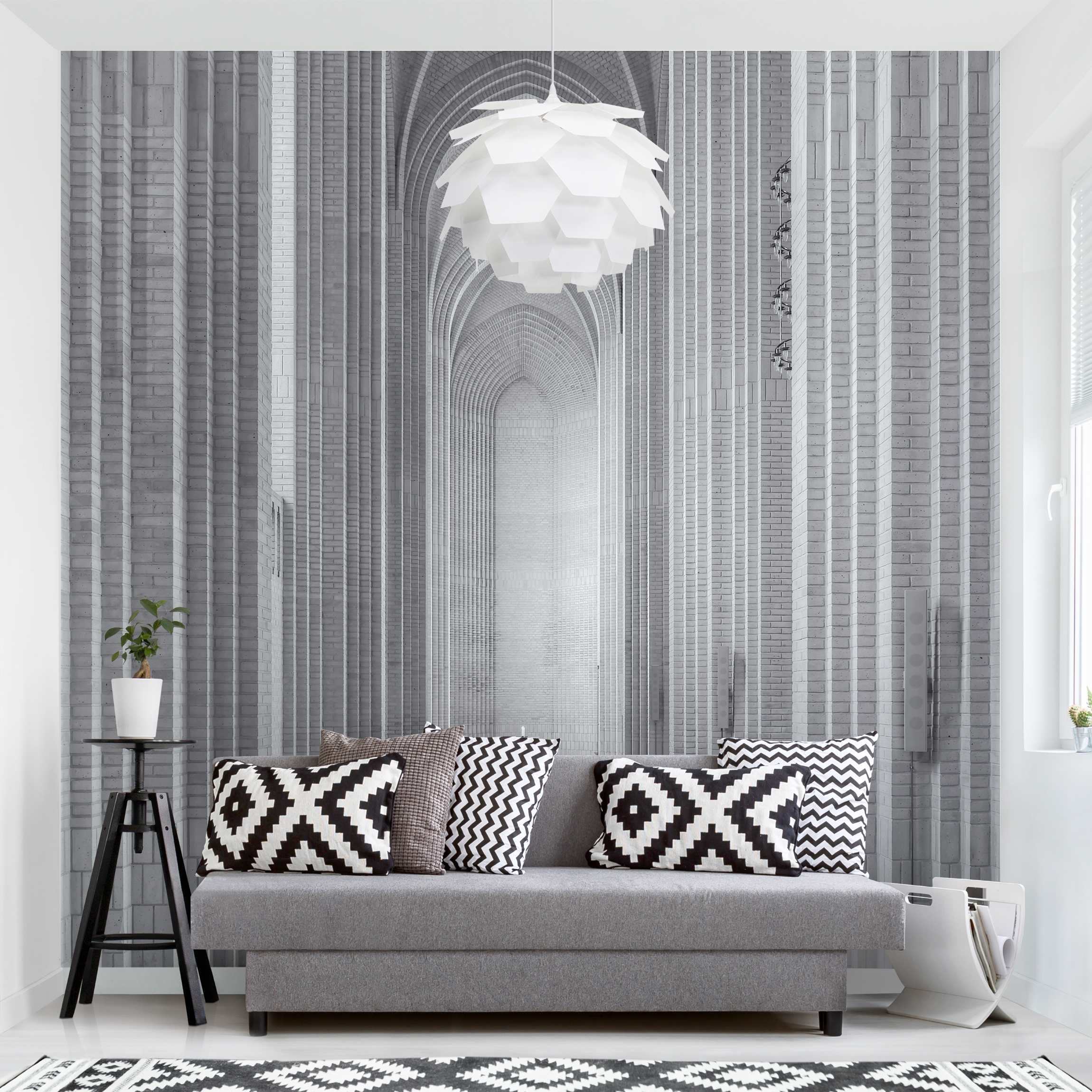 Fototapete Kreuzgang in der Grundtvigs Kirke