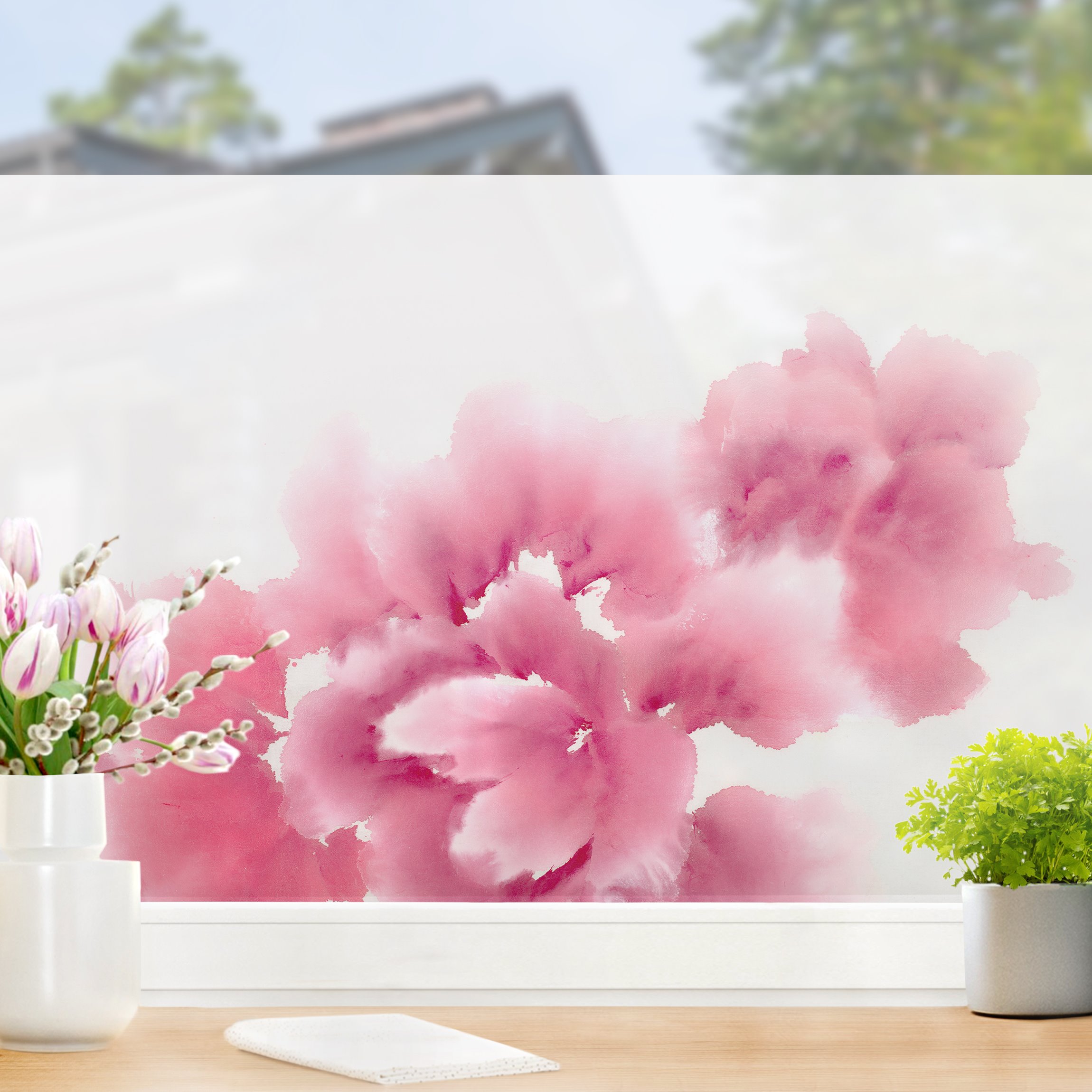 Fensterfolie Künstlerische Flora I