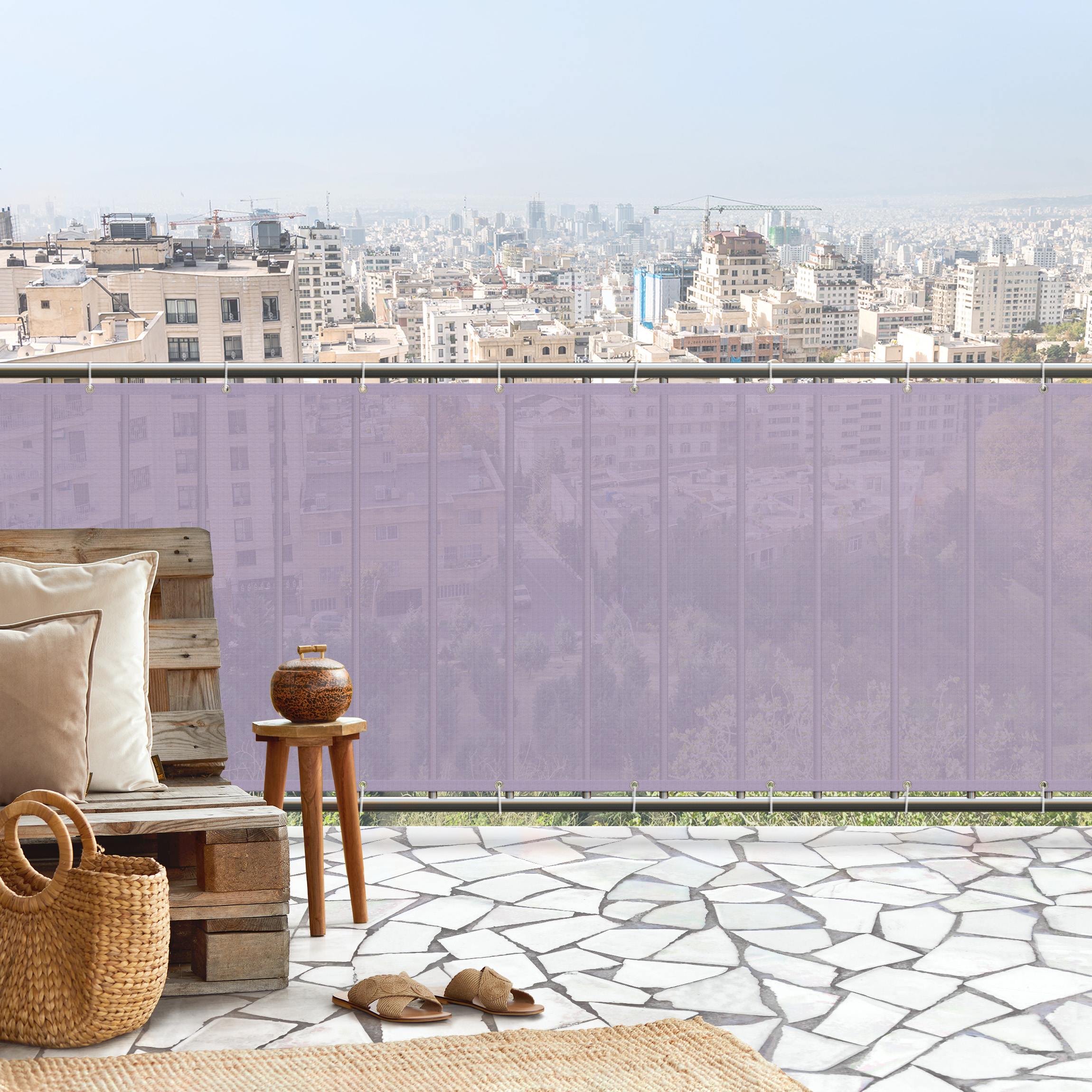 Balkon Sichtschutz Lavendel