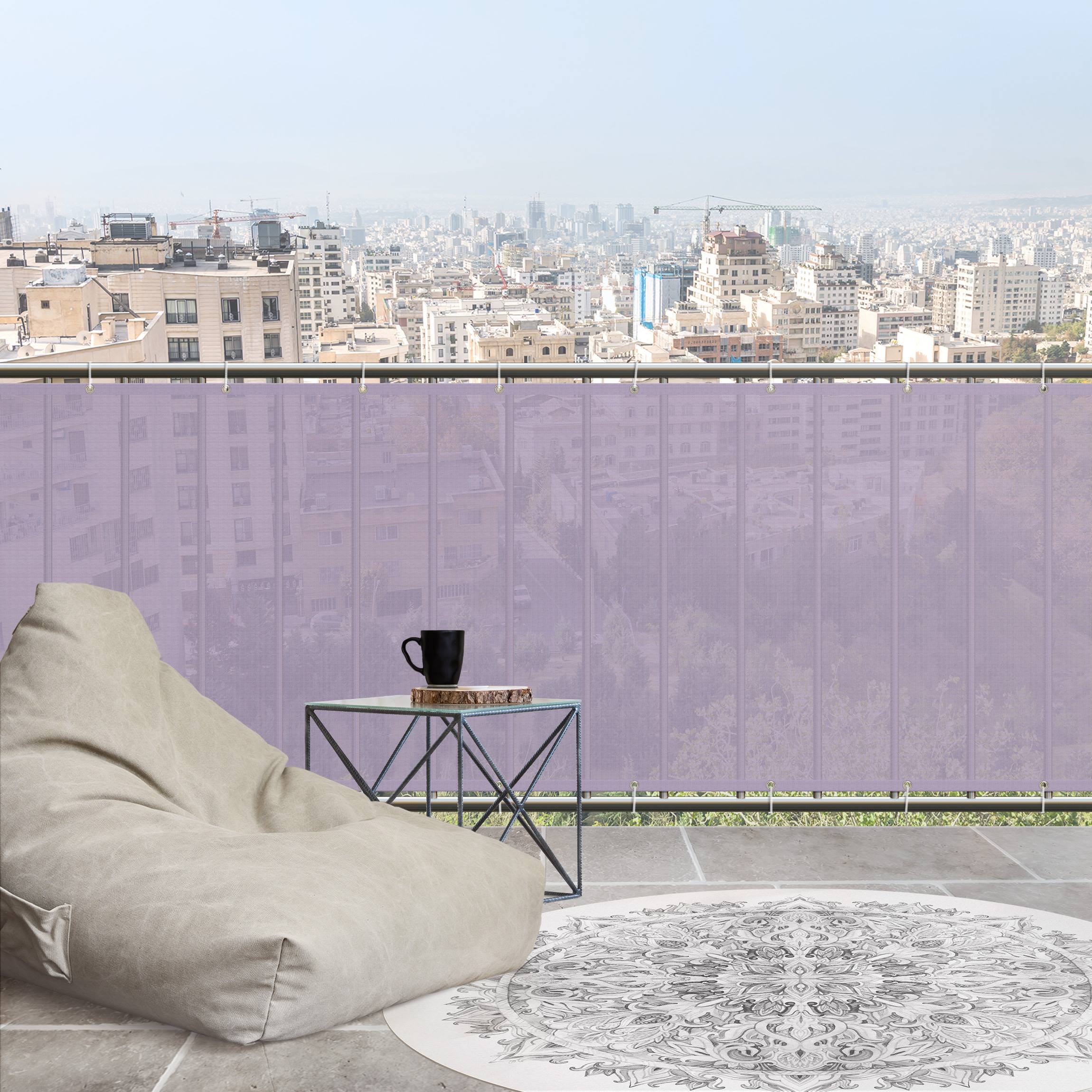Balkon Sichtschutz Lavendel
