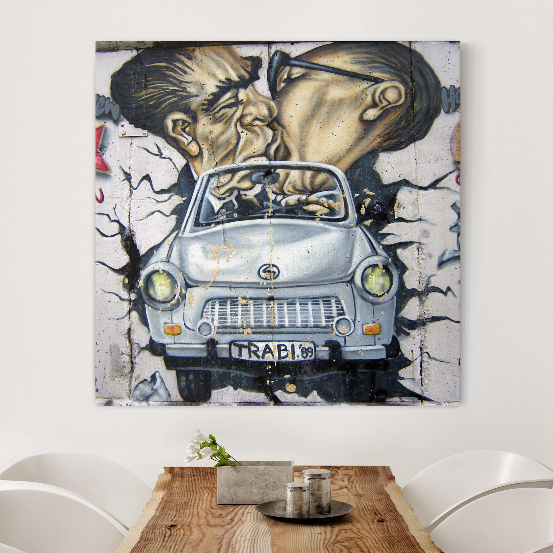 Leinwandbild - Quadrat 1989