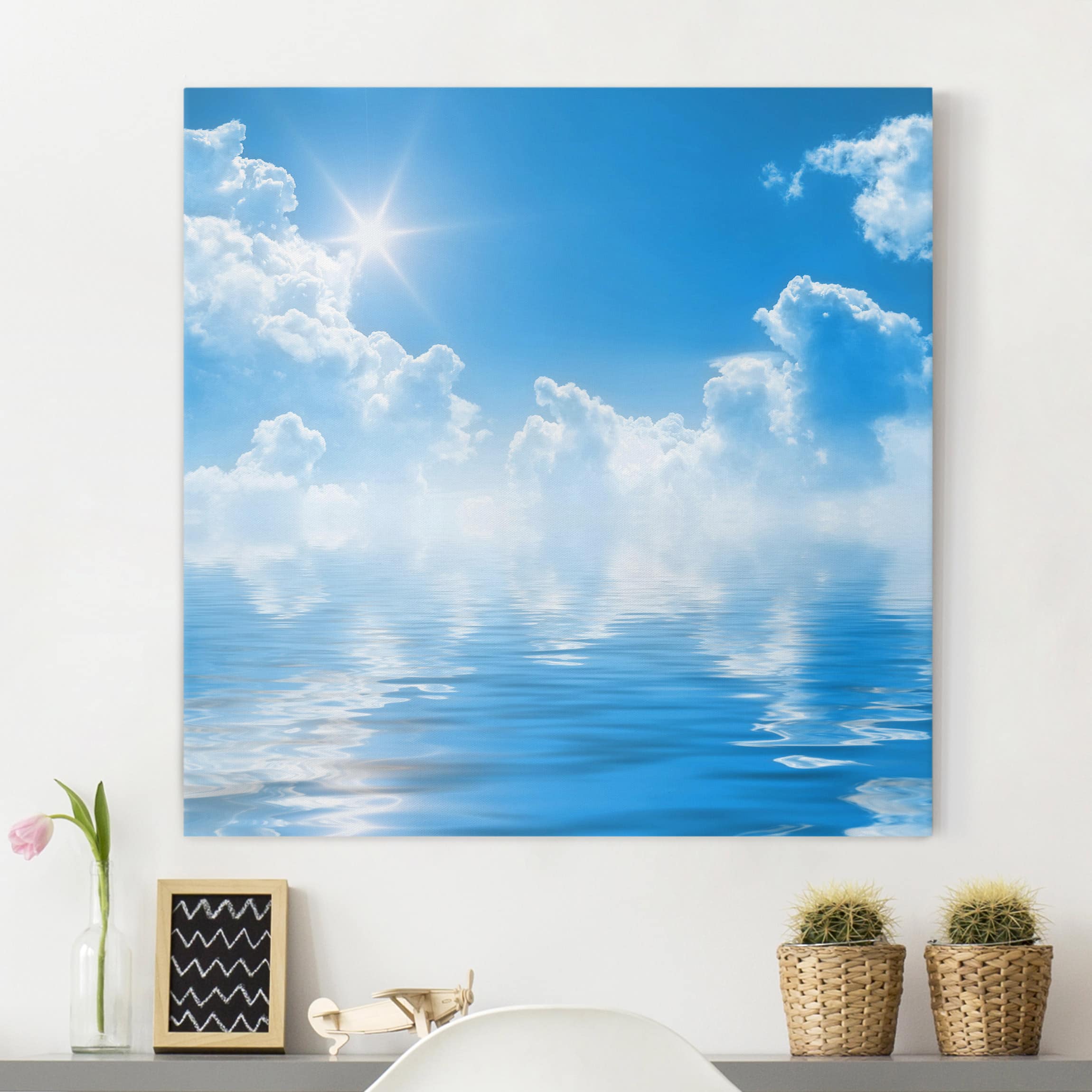 Leinwandbild - Quadrat Above Sea Level