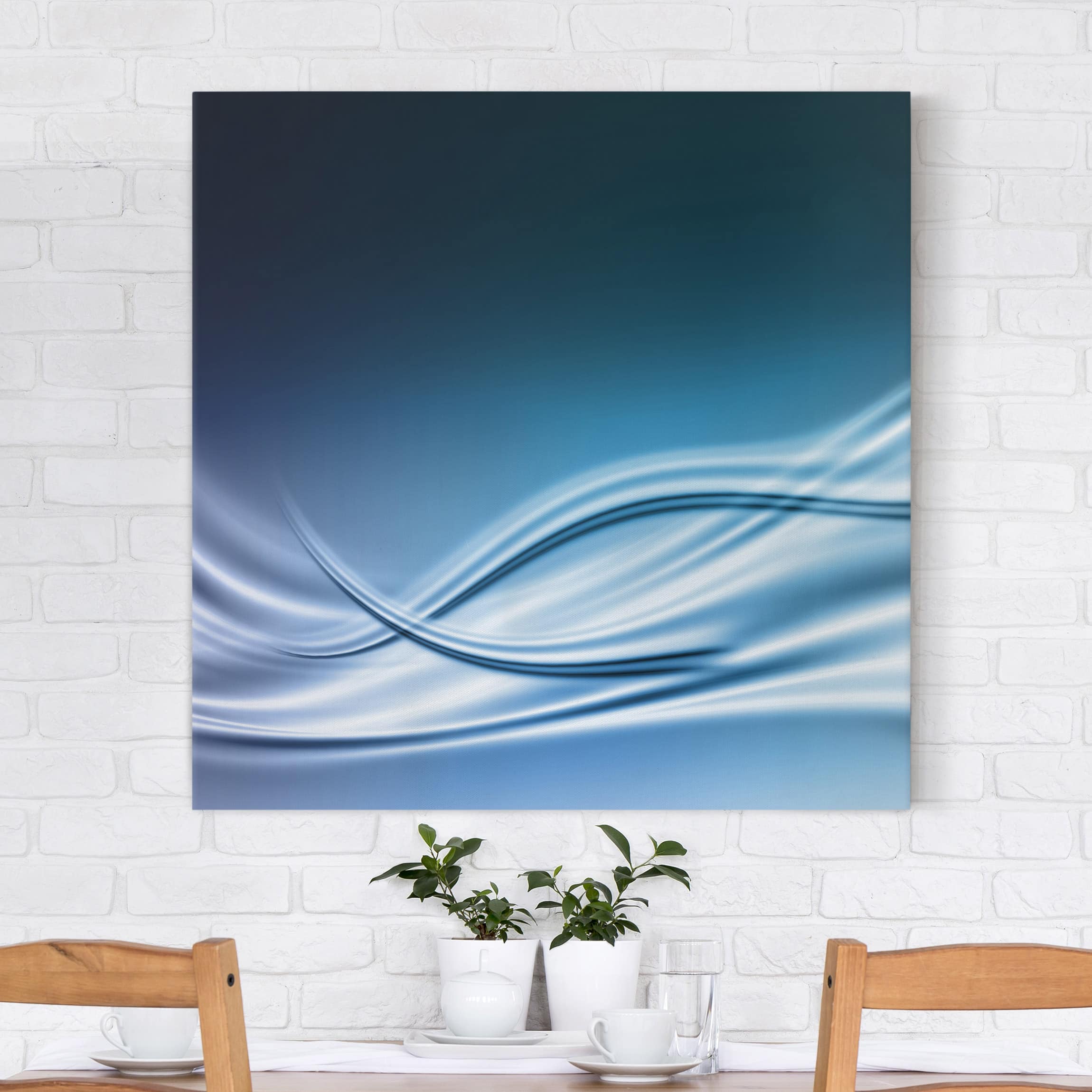 Leinwandbild - Quadrat Abstract Design