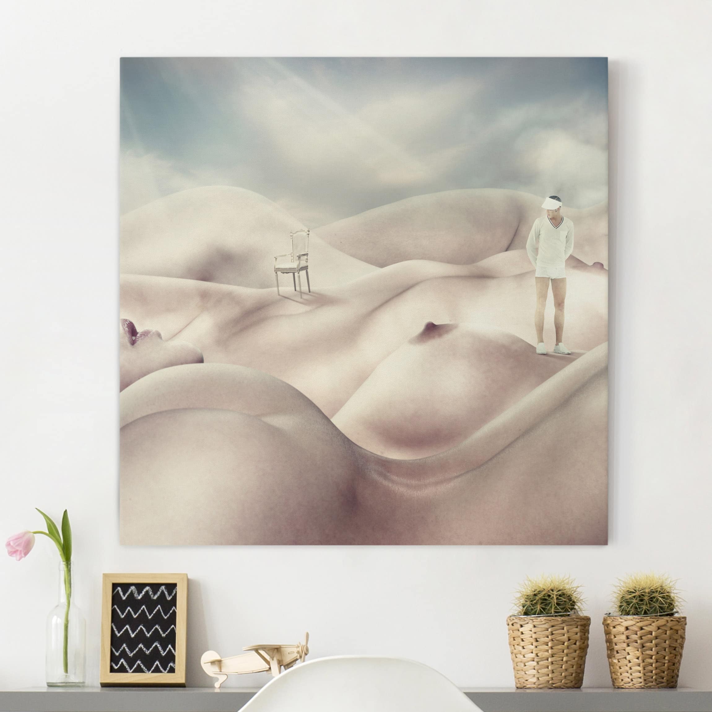 Leinwandbild Akt & Erotik Aktlandschaft