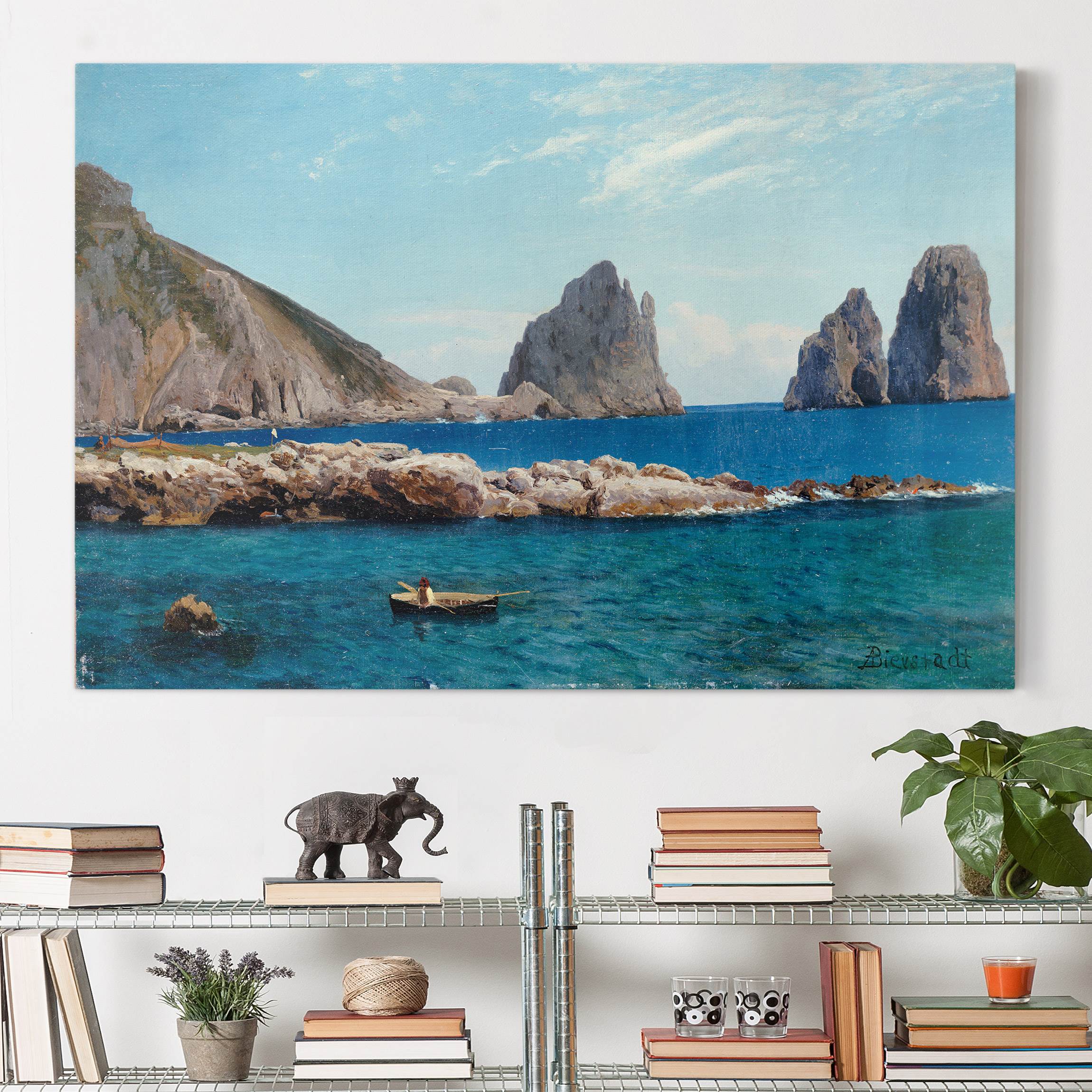 Leinwandbild - Querformat Albert Bierstadt - Vor der Küste