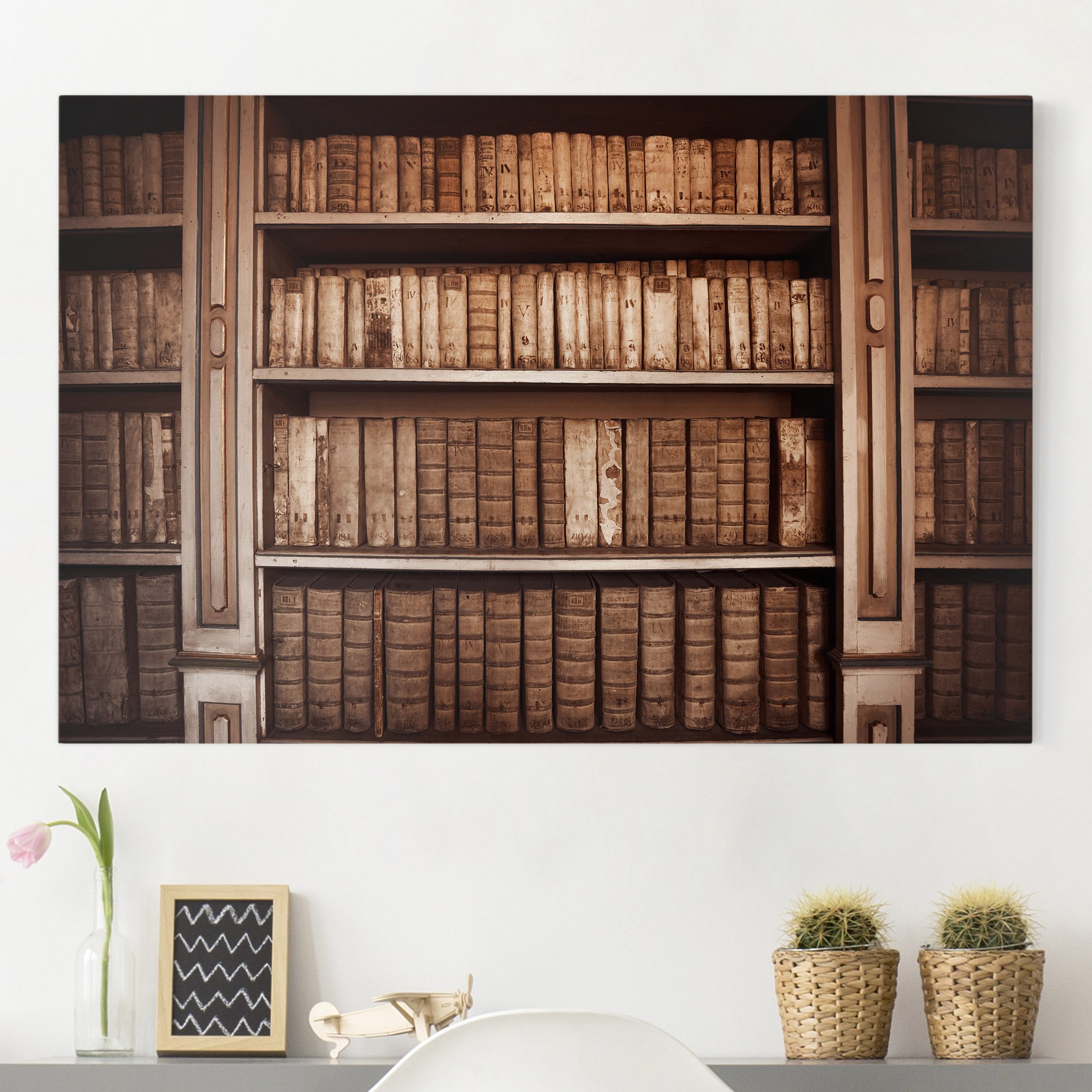 Leinwandbild - Querformat Altes Archiv