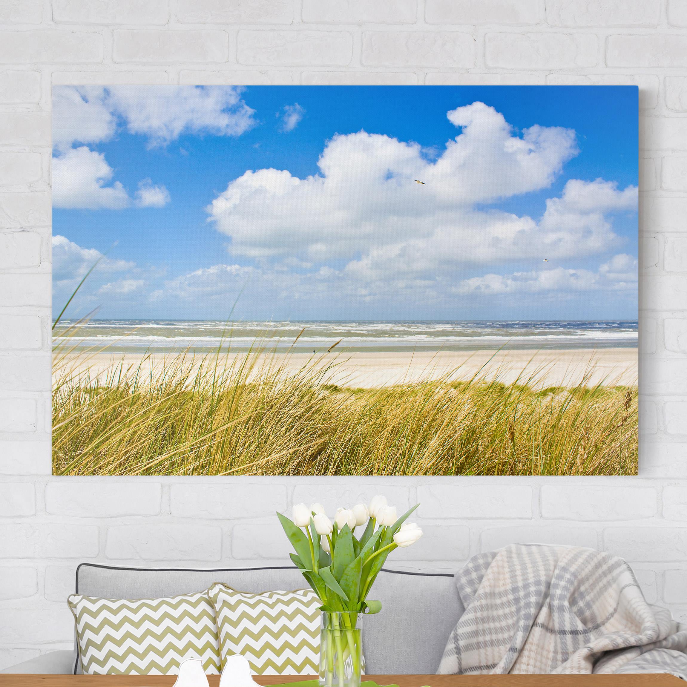 Leinwandbild - Querformat An der Nordseeküste