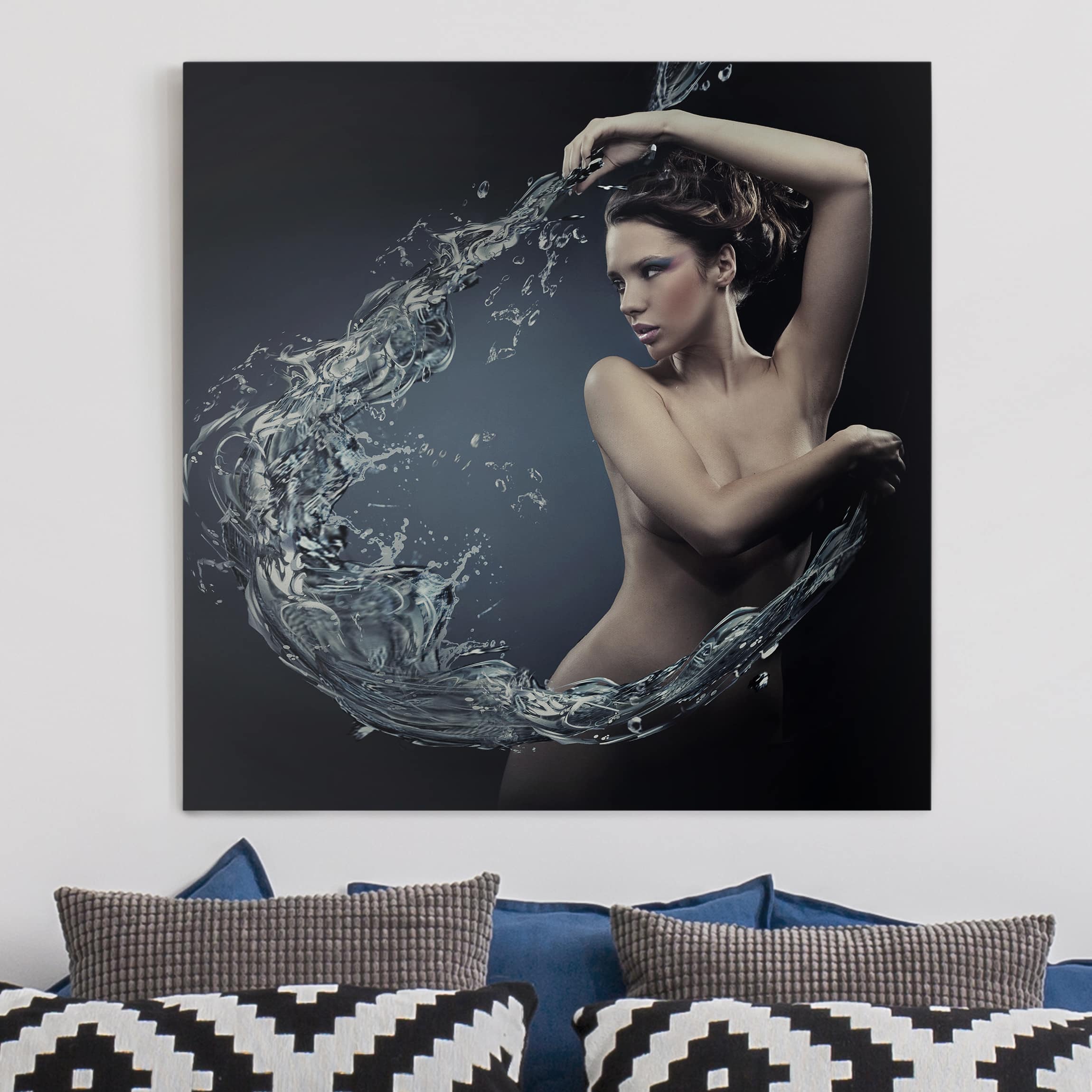 Leinwandbild Akt & Erotik Aqua Princess