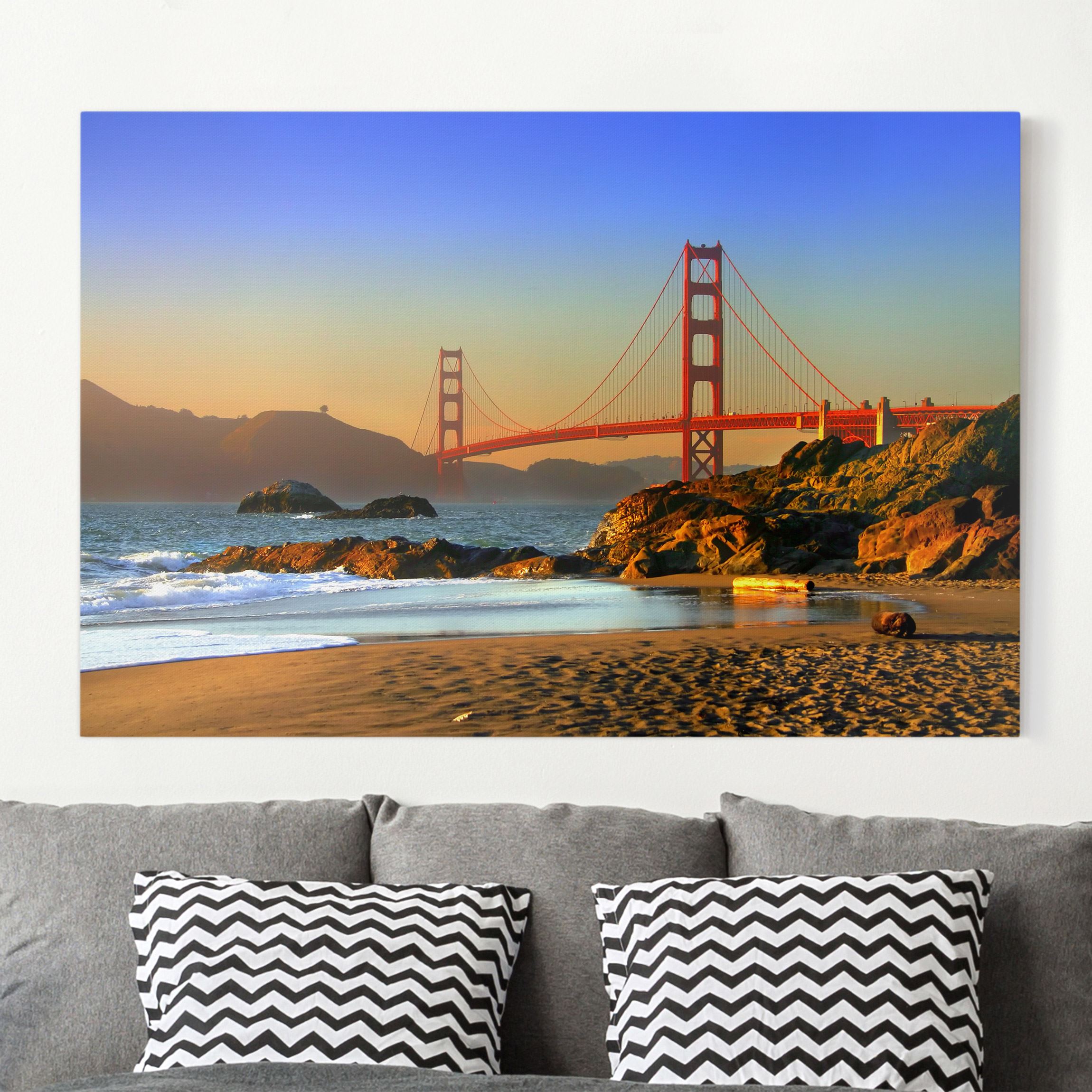 Leinwandbild - Querformat Baker Beach