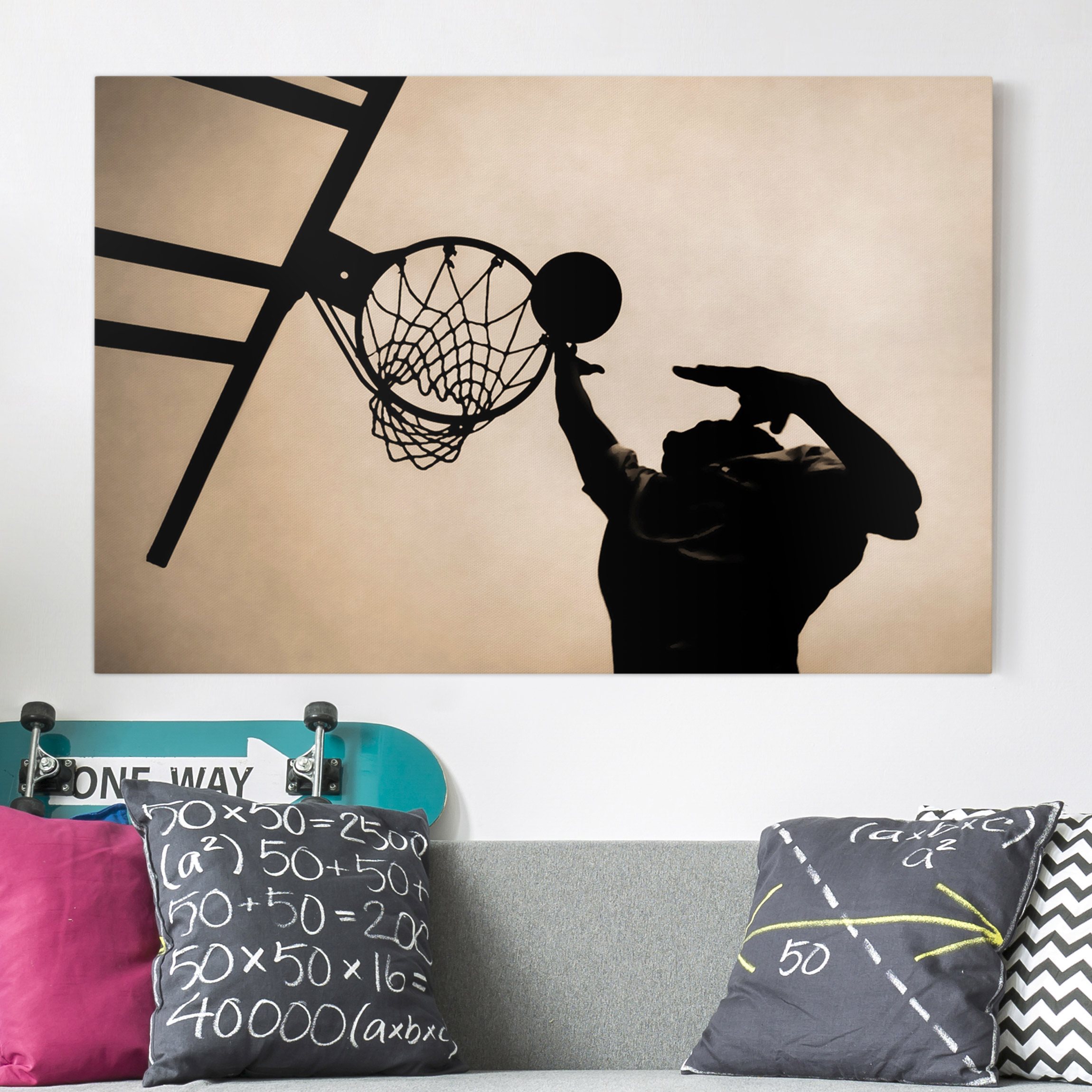 Leinwandbild - Querformat Basketball