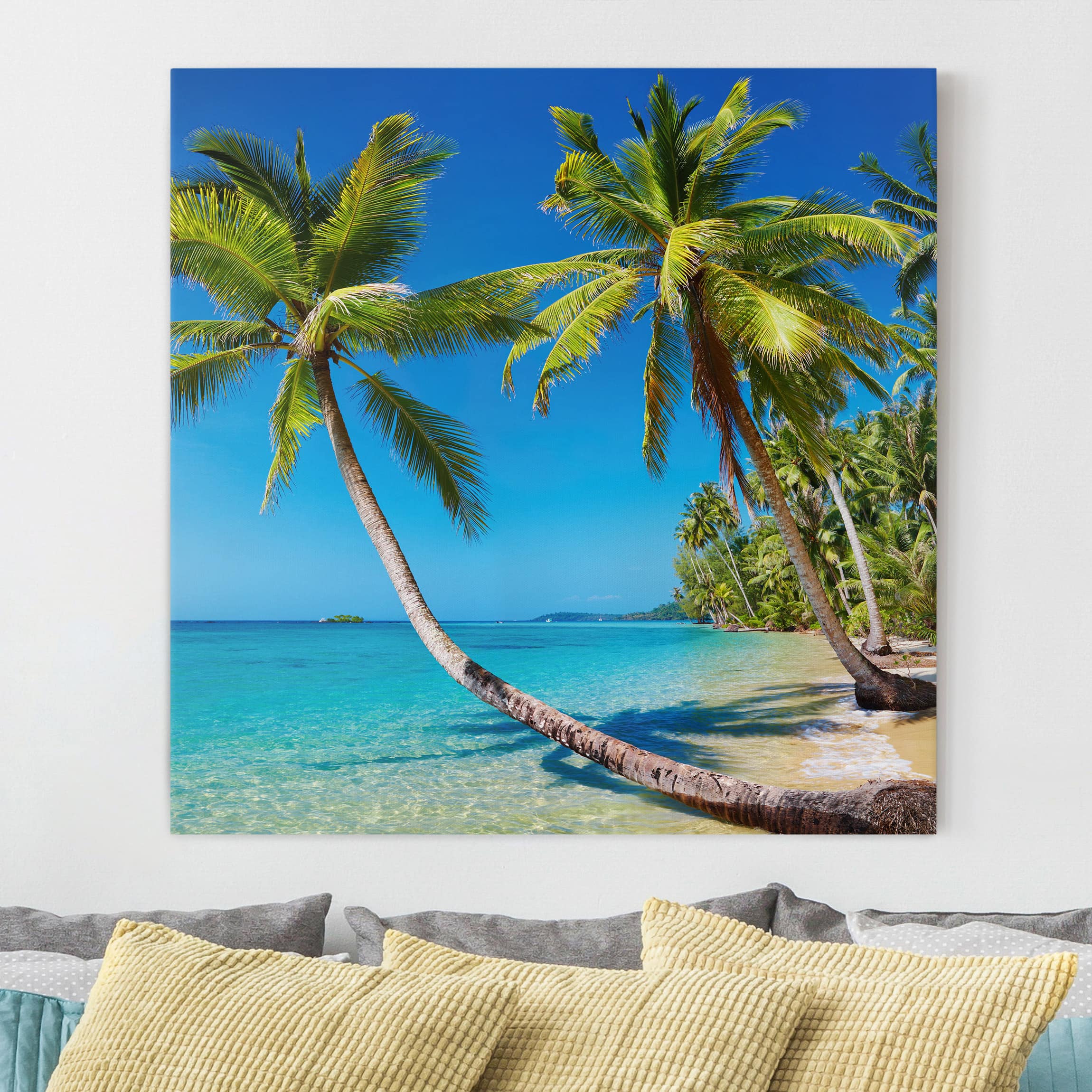 Leinwandbild - Quadrat Beach of Thailand