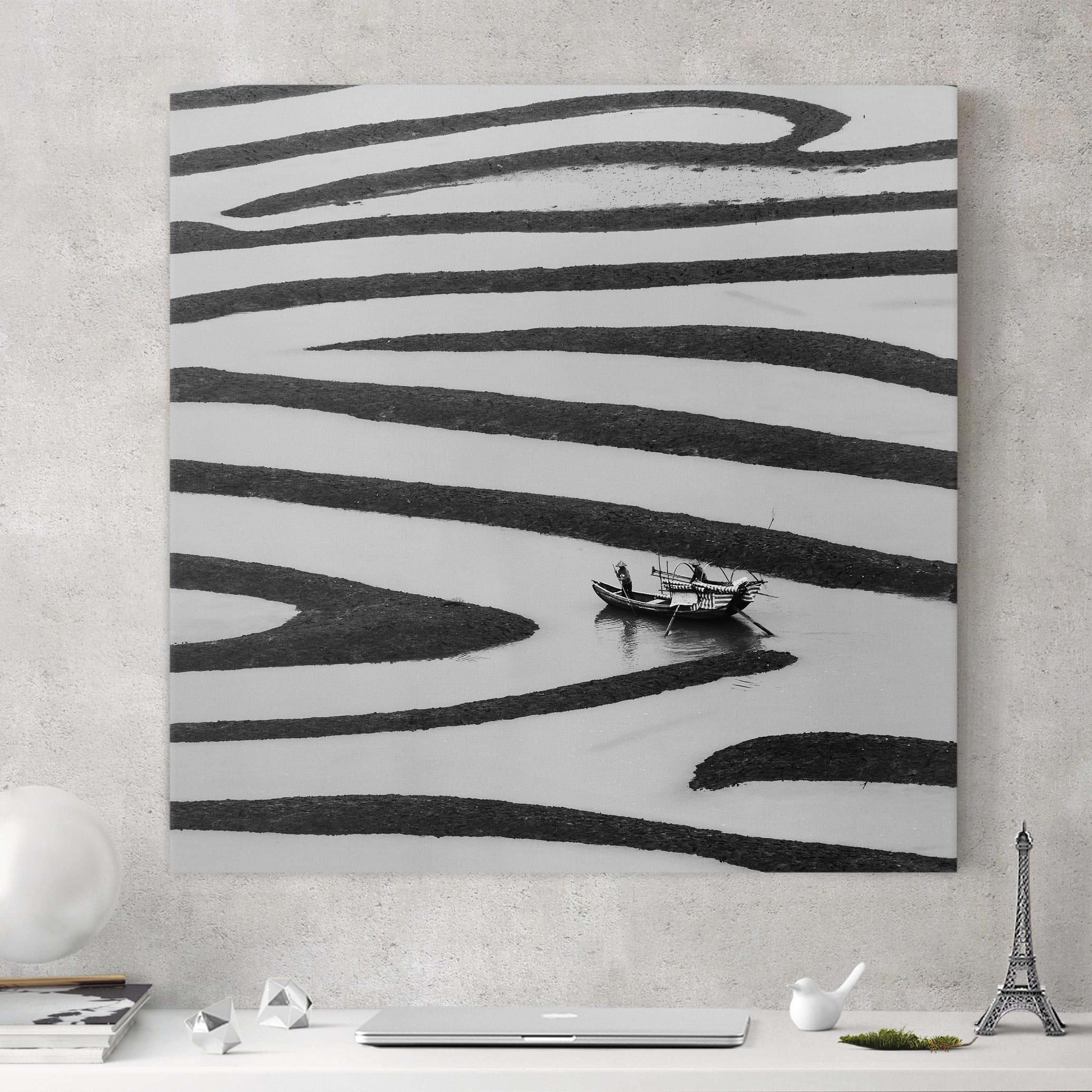 Leinwandbild Schwarz-Weiß Beauty of Simple Life