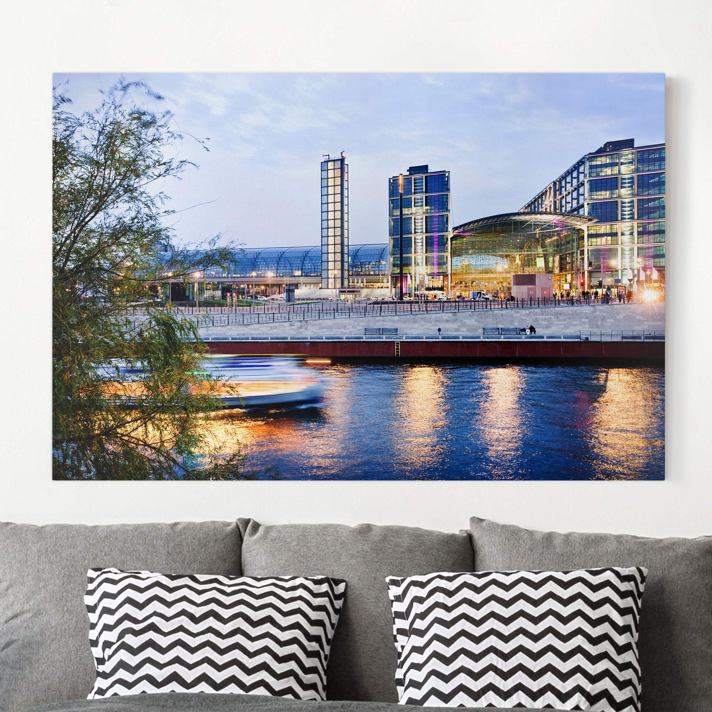 Leinwandbild - Querformat Berliner Hauptbahnhof