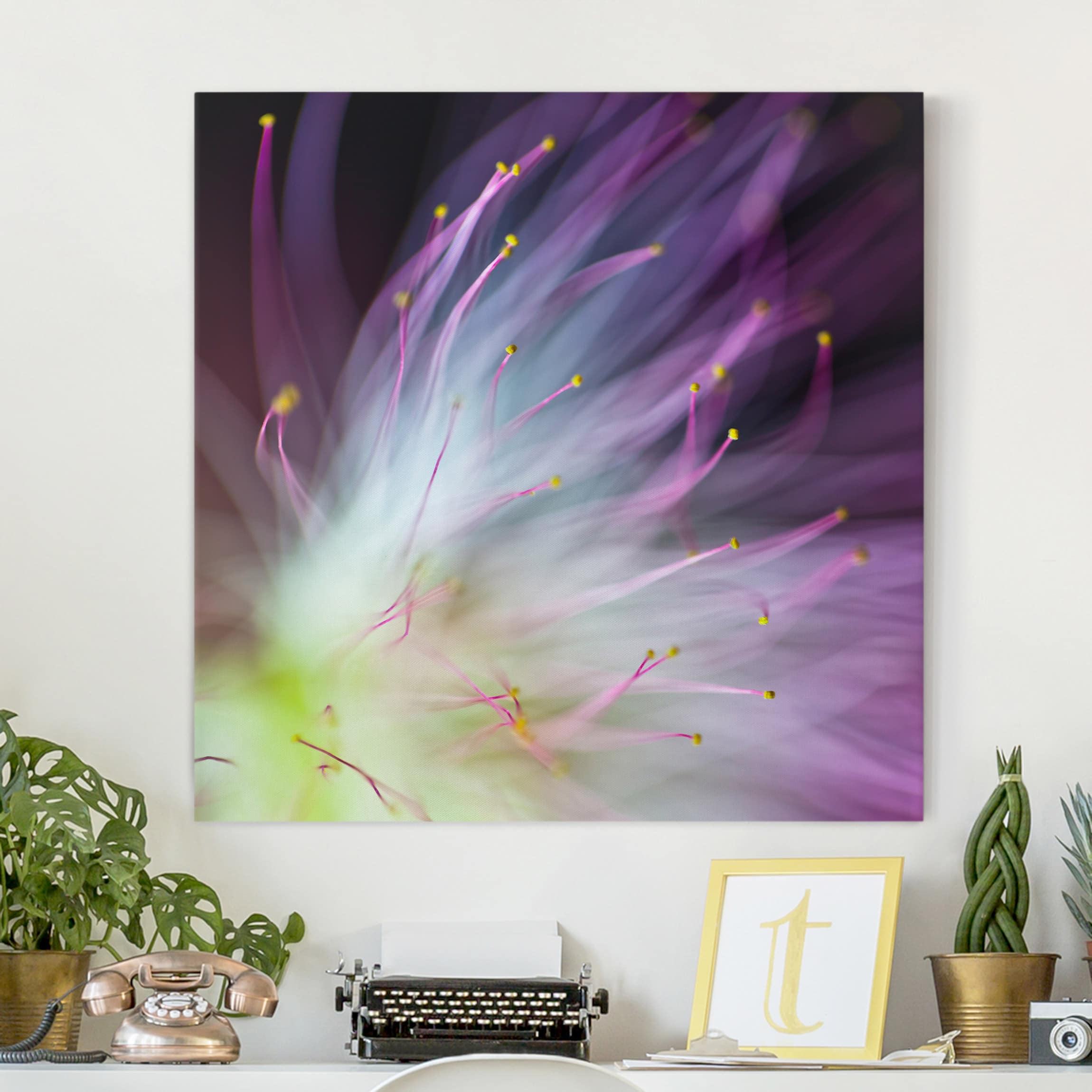 Leinwandbild Blumen Blütenstaub