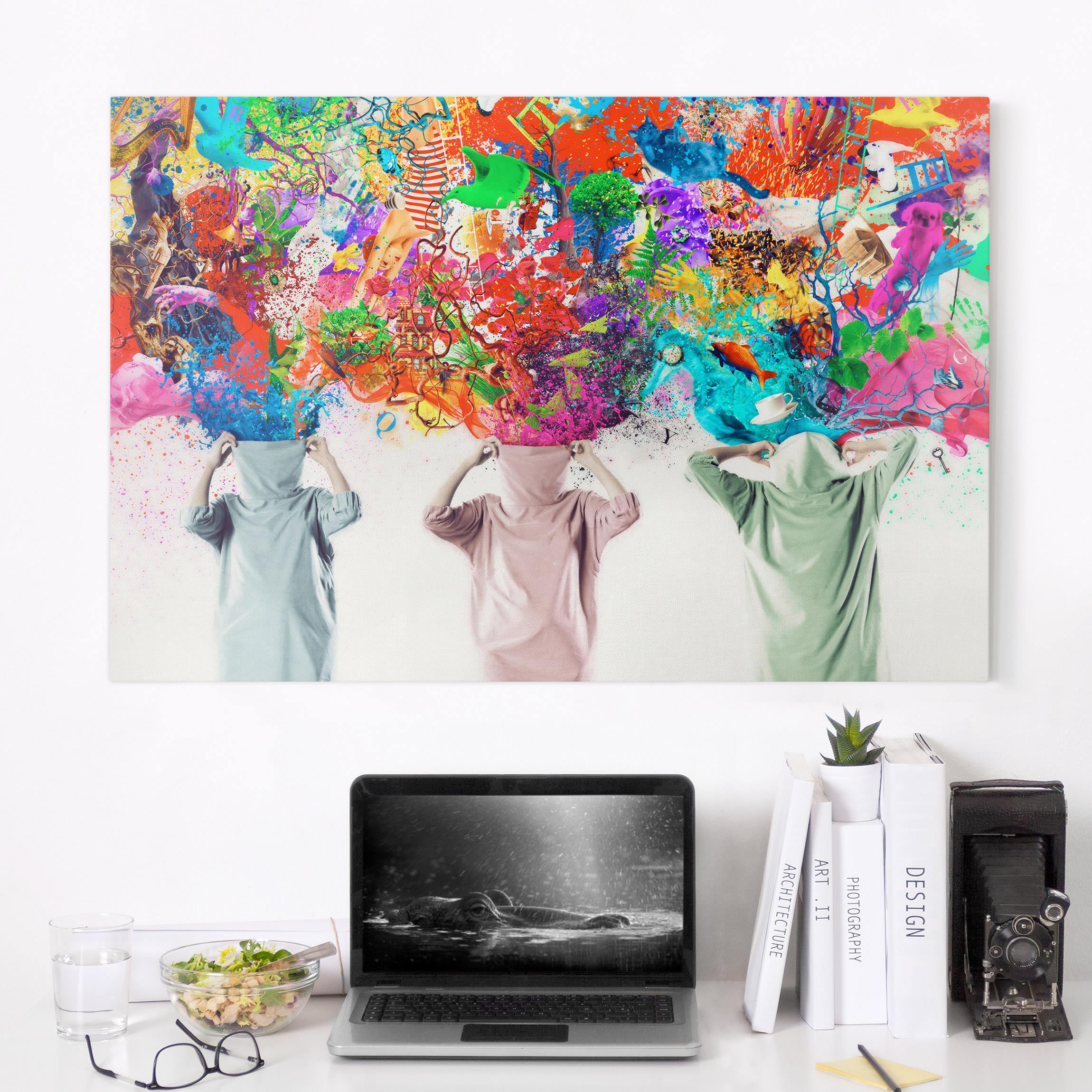 Leinwandbild - Querformat Brain Explosions